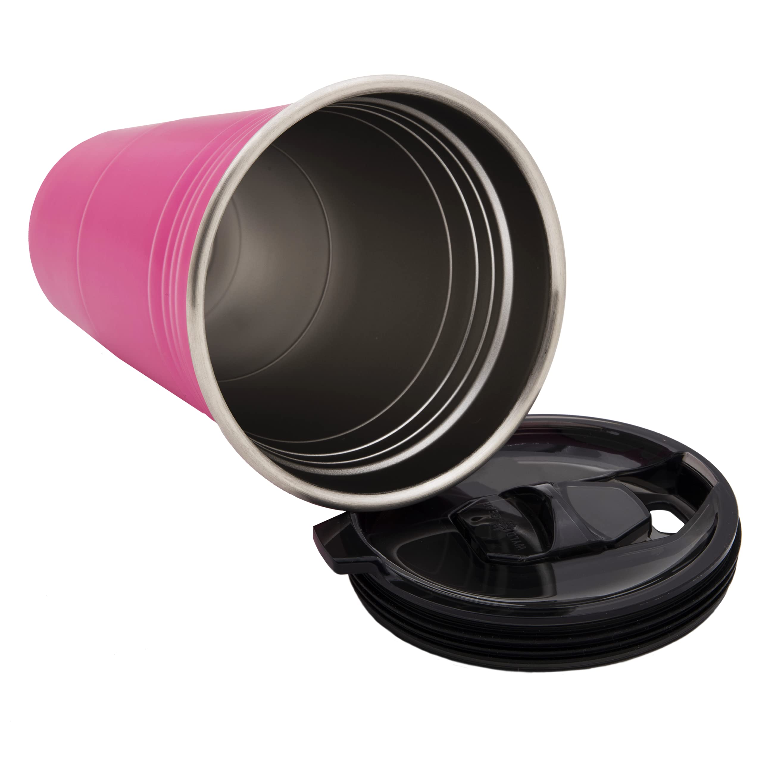 Wyld Gear Wyld Cup - Stainless Steel, Vacuum Insulated Tumbler Party Cup With Lid - 24Oz Pink