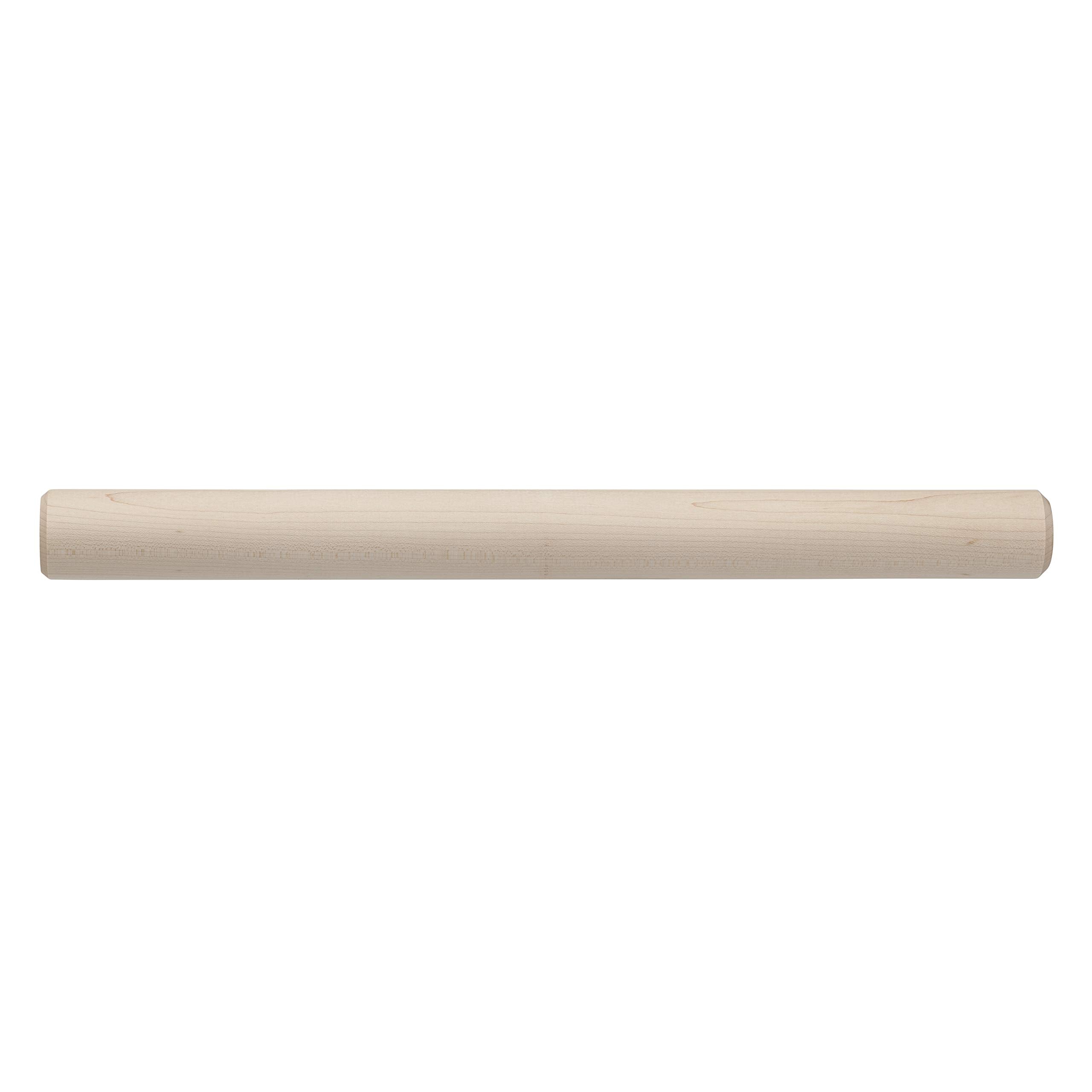 Ateco Solid Maple Wood Dowel Rolling Pin, 19-Inches