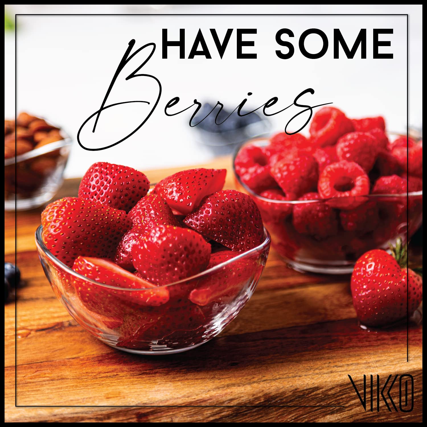 Vikko Glass Bowls, Set Of 6 Decorative Glass Dessert Bowls, 7 Ounce Glass Dish For Dessert, Candy, Kitchen Prep, Dishwasher Safe