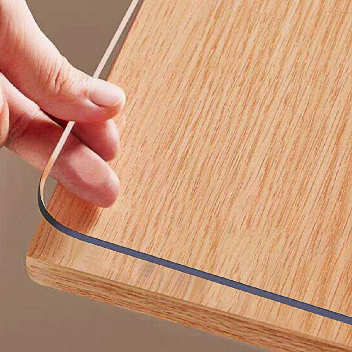 Clear Table Protector 16 X 16 Inch, 1.5Mm Thick Plastic Table Cover, Waterproof Pvc Clear Table Cover Protector, Desk Protector