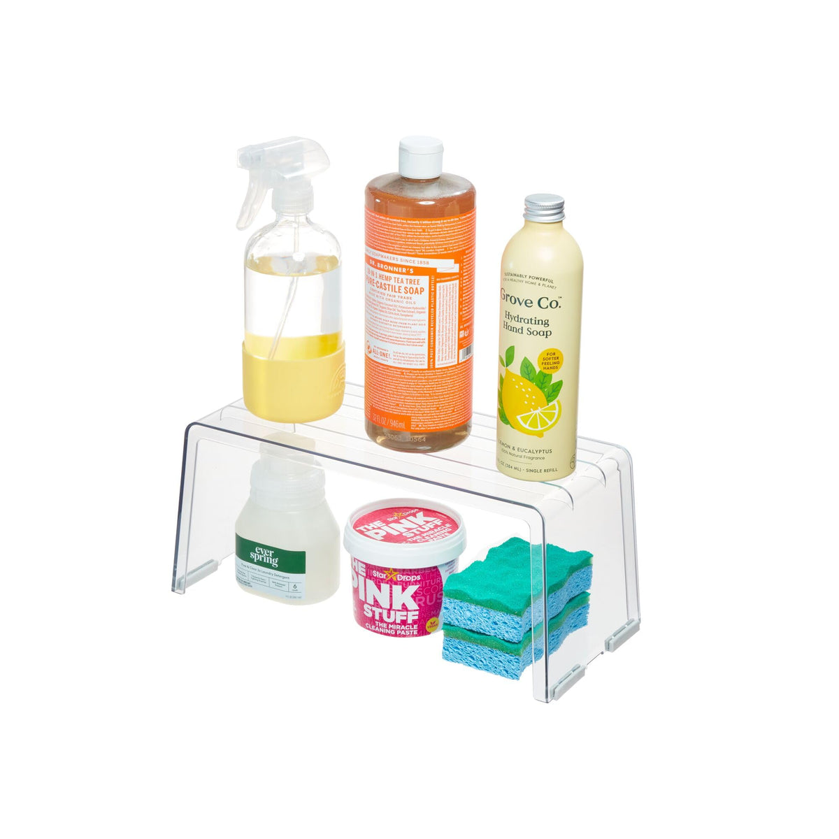 InterDesign Narrow Riser, Clear - Compact Storage Solution, Model 6200 ...