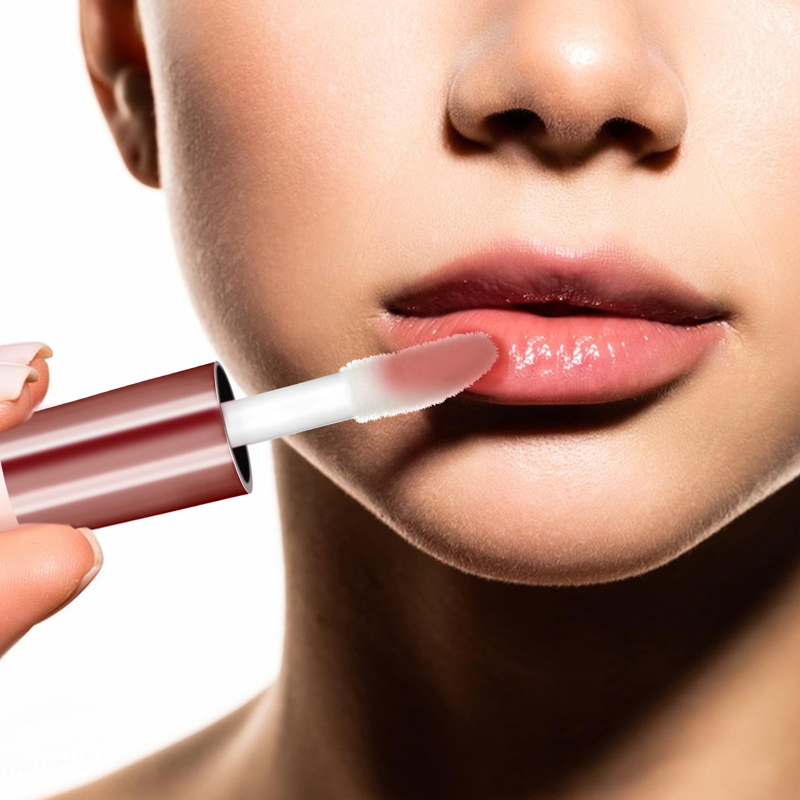 10Pcs Empty Lip Gloss Tubes 1.2Ml Mini Refillable Lip Balm Bottles Makeup Containers Clear Lipstick Cosmetic Bottles With Rubber