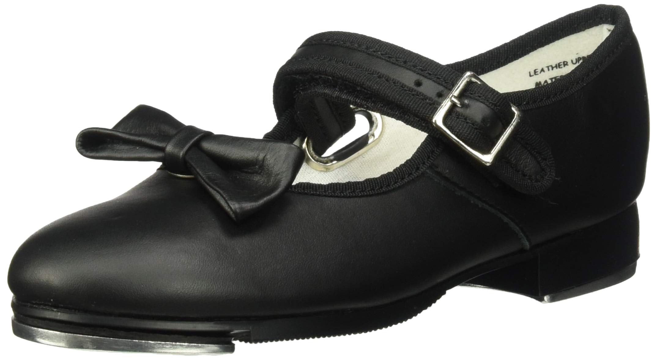 Capezio Girls 3800 Mary Jane Tap Shoe, Black Leather, 11 M Us