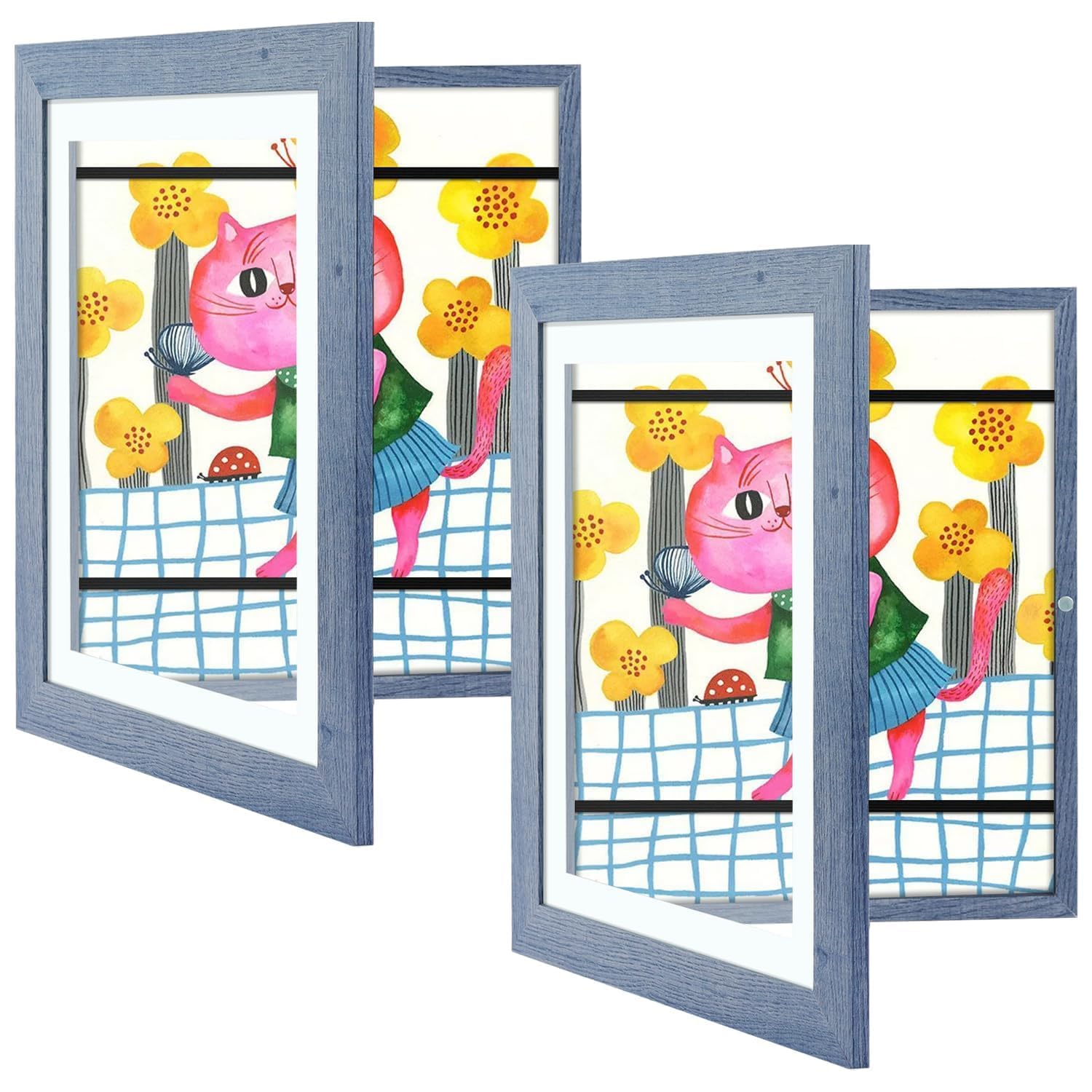 Golden State Art, 10x12.5 Kids Art Frames, Front-Opening, Great for Kids Drawings, Artworks, Children Art Projects, Schoolwork, 