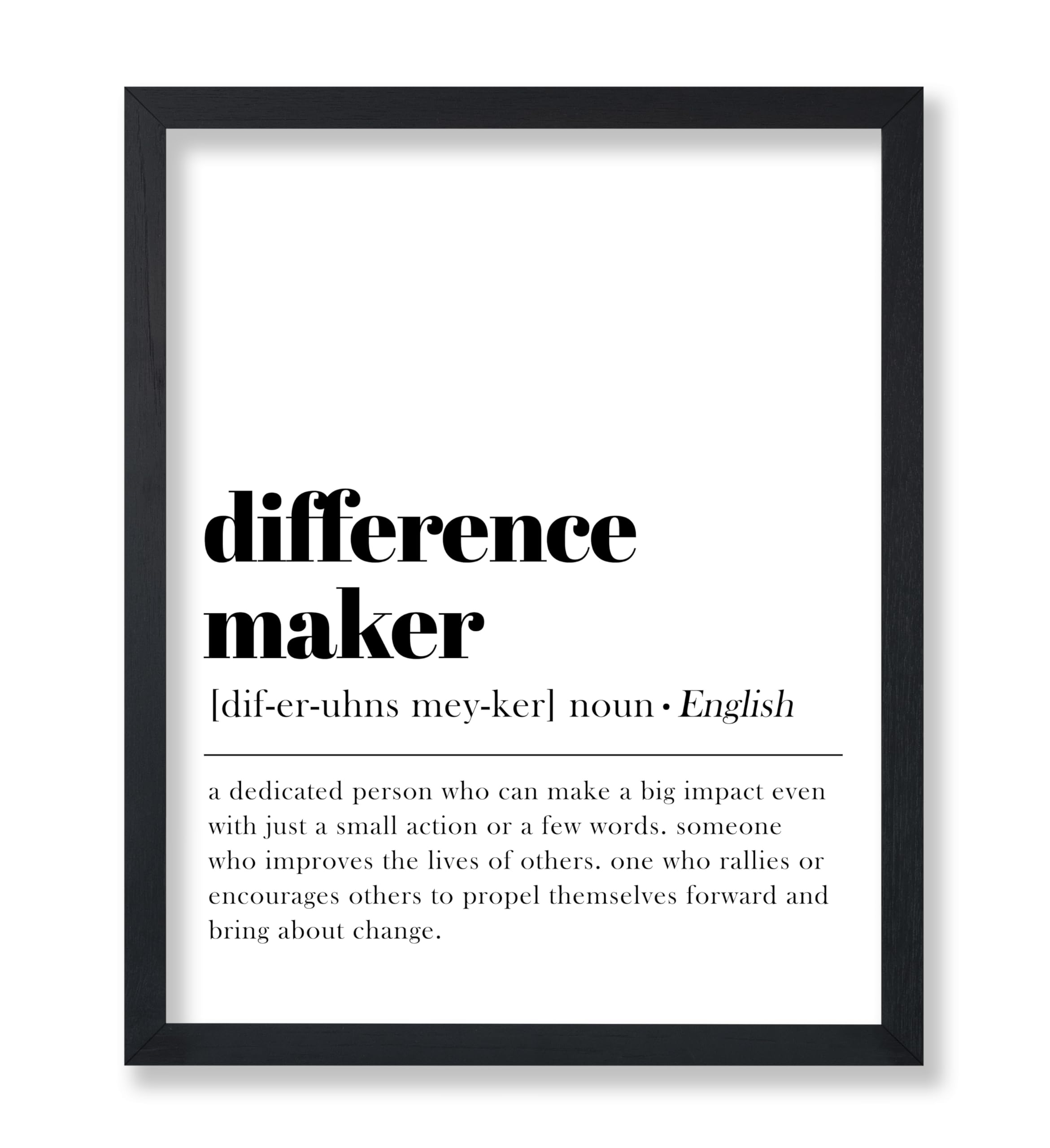 Poster Master Typography Poster - Dictionary Print - Definition of Difference Maker, Book Page - Gift for Teacher, Mentor, Frien