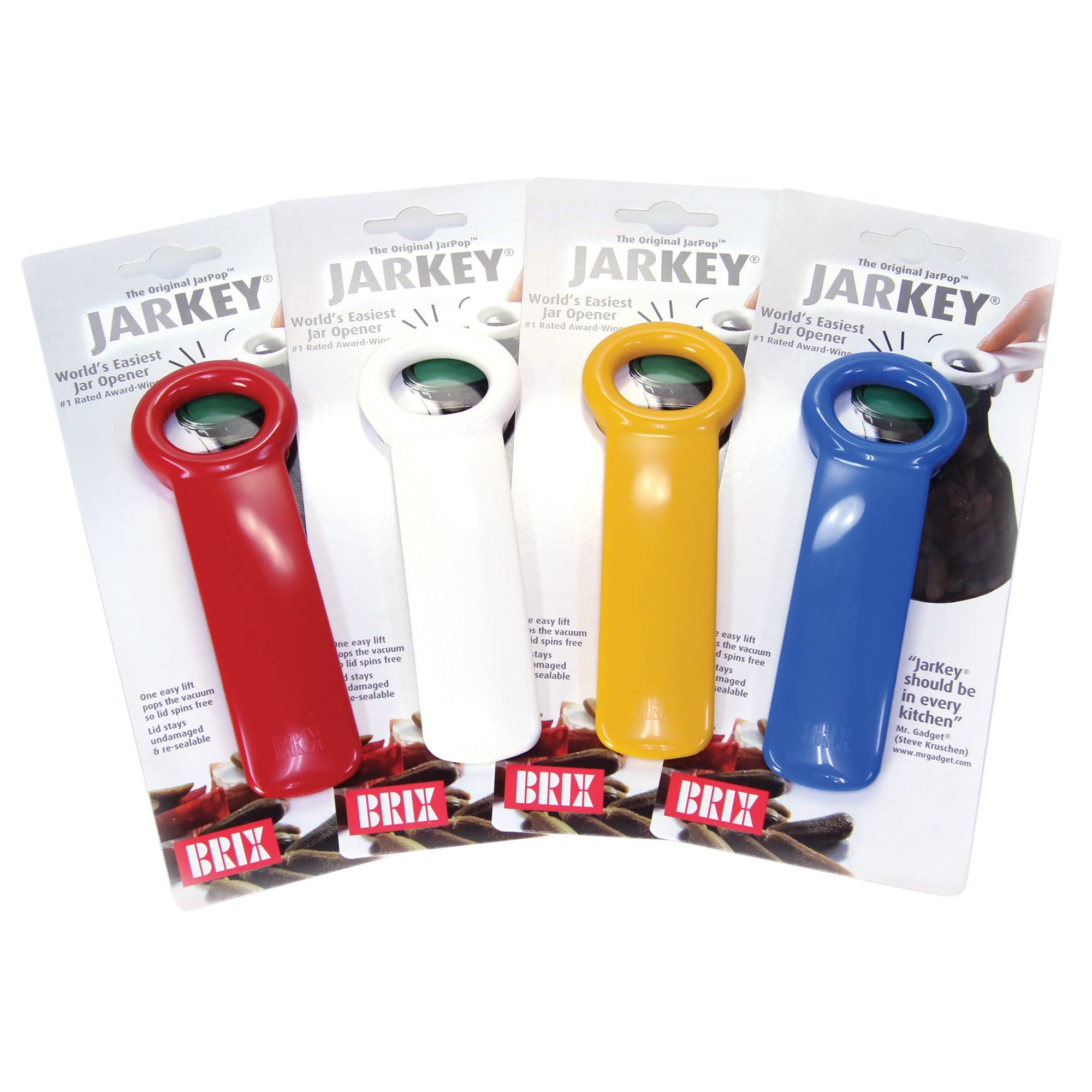 Brix Original Easy Jar Key Opener Assorted Colors (2 Pack)