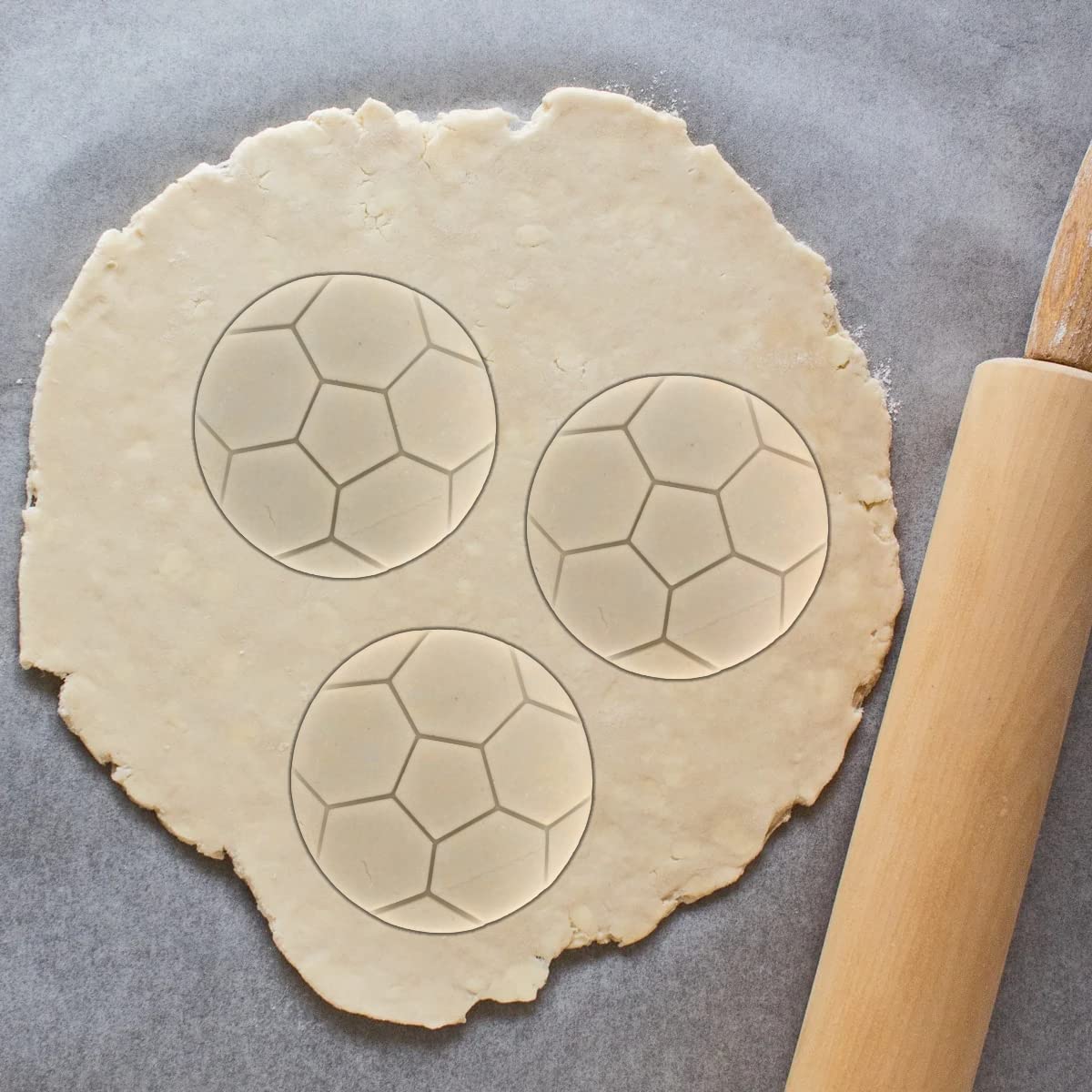 Moose Goods Soccer Cookie Cutter Set Of 5 - Soccer Ball Cookie Cutter Shapes & Stamps, Sports Jersey Cookie Cutter For Diy Bakin