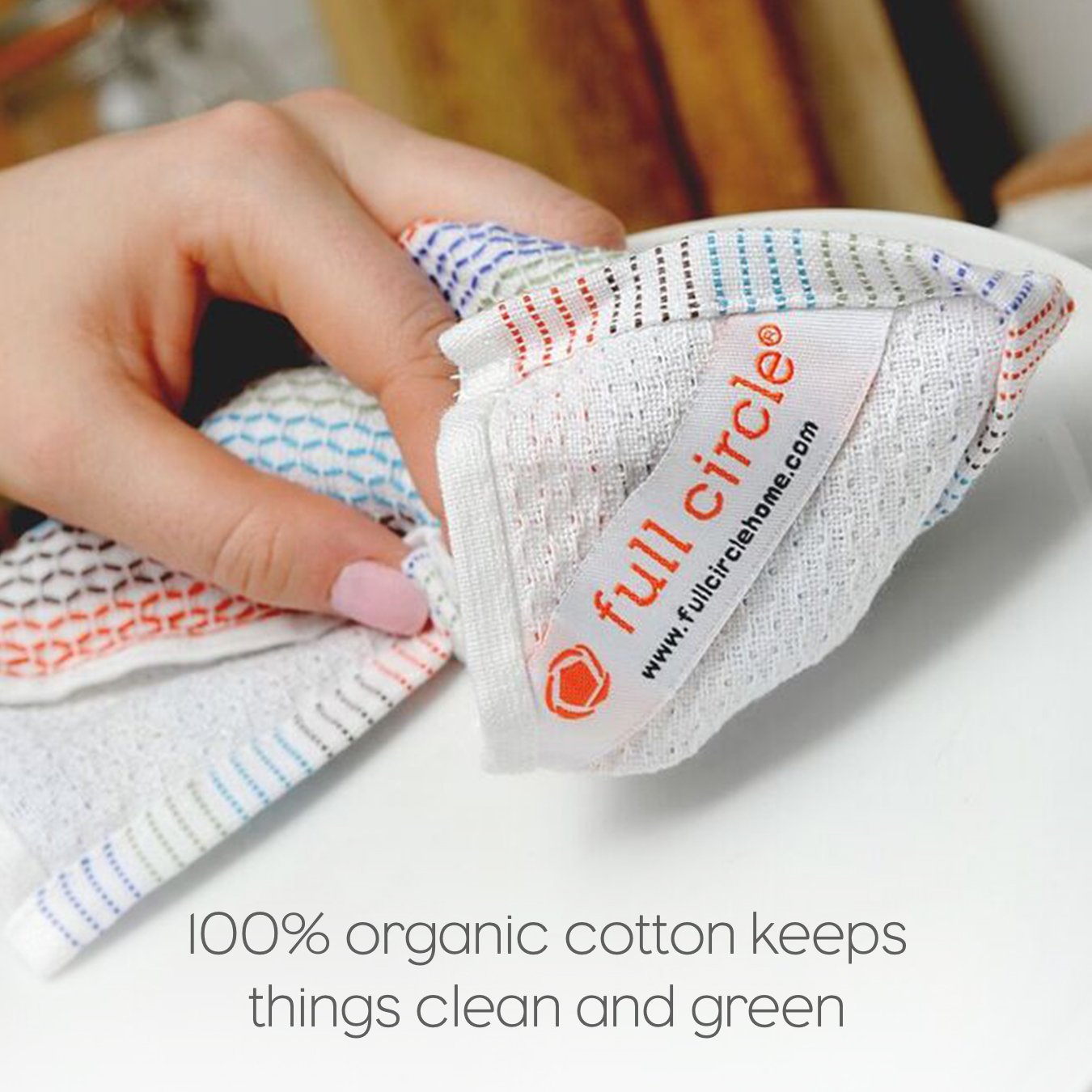 Full Circle Fc10206 Tidy Dish Cloths 3 Count