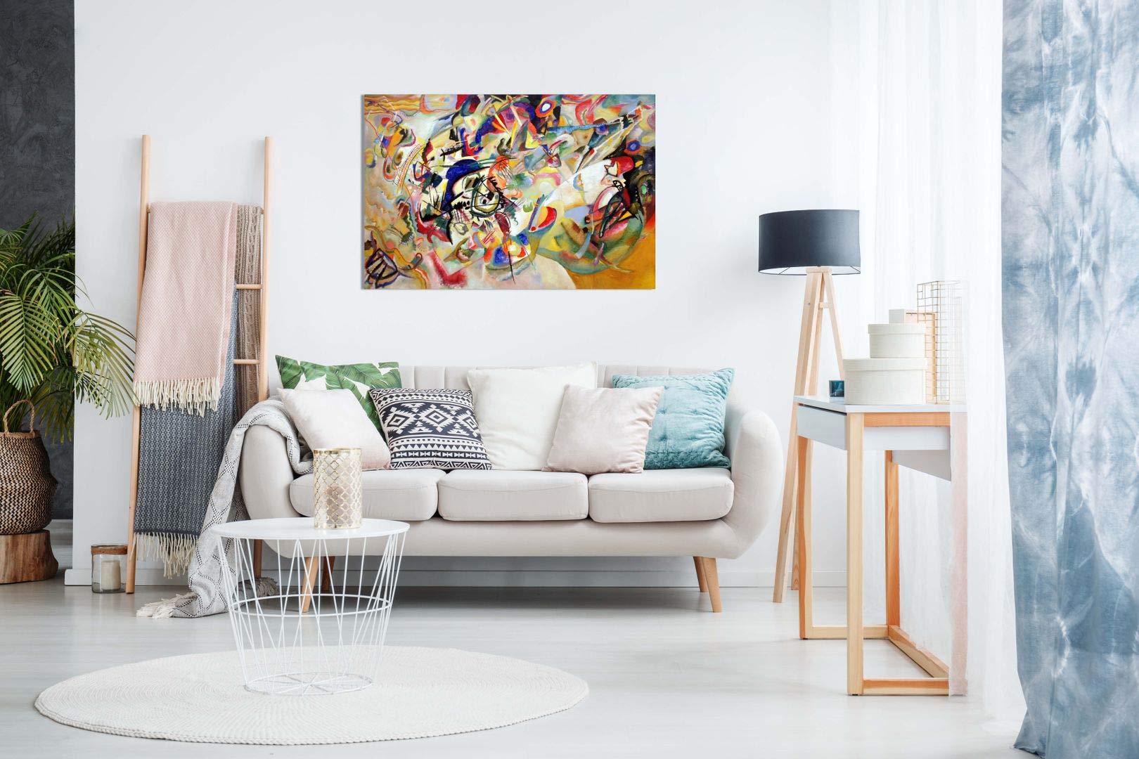 Composition Vii By Wassily Kandinsky Canvas Wall Art Picture Print (30X20In)