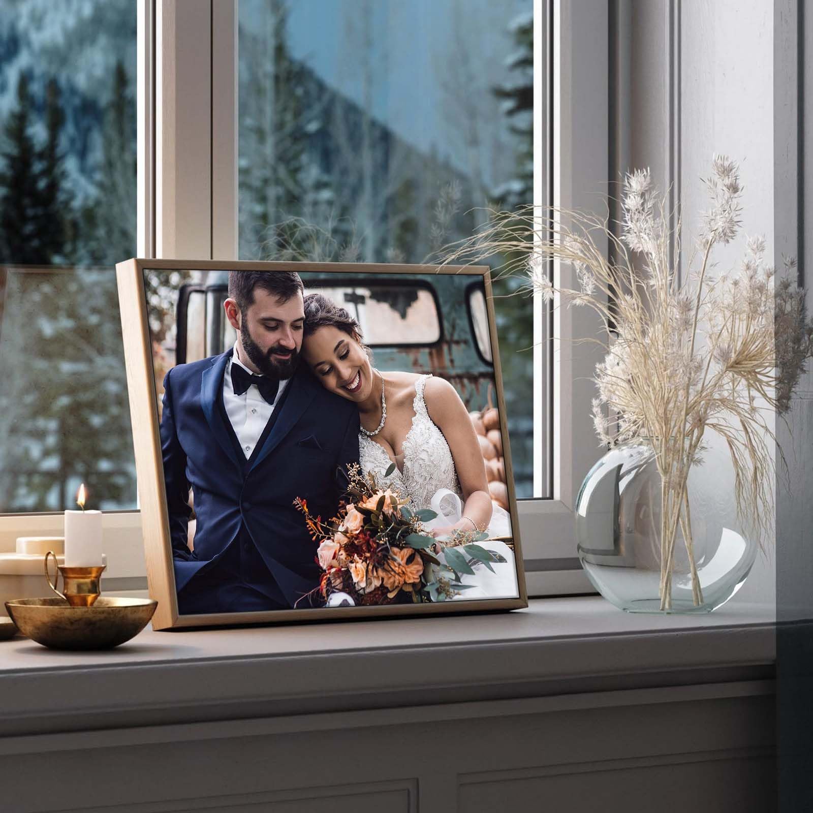 Personalized Custom Canvas Prints: Photo On Canvas (11X14 Inch) Transform Your Photos Into Stunning Framed Wall Art-Digitally Pr