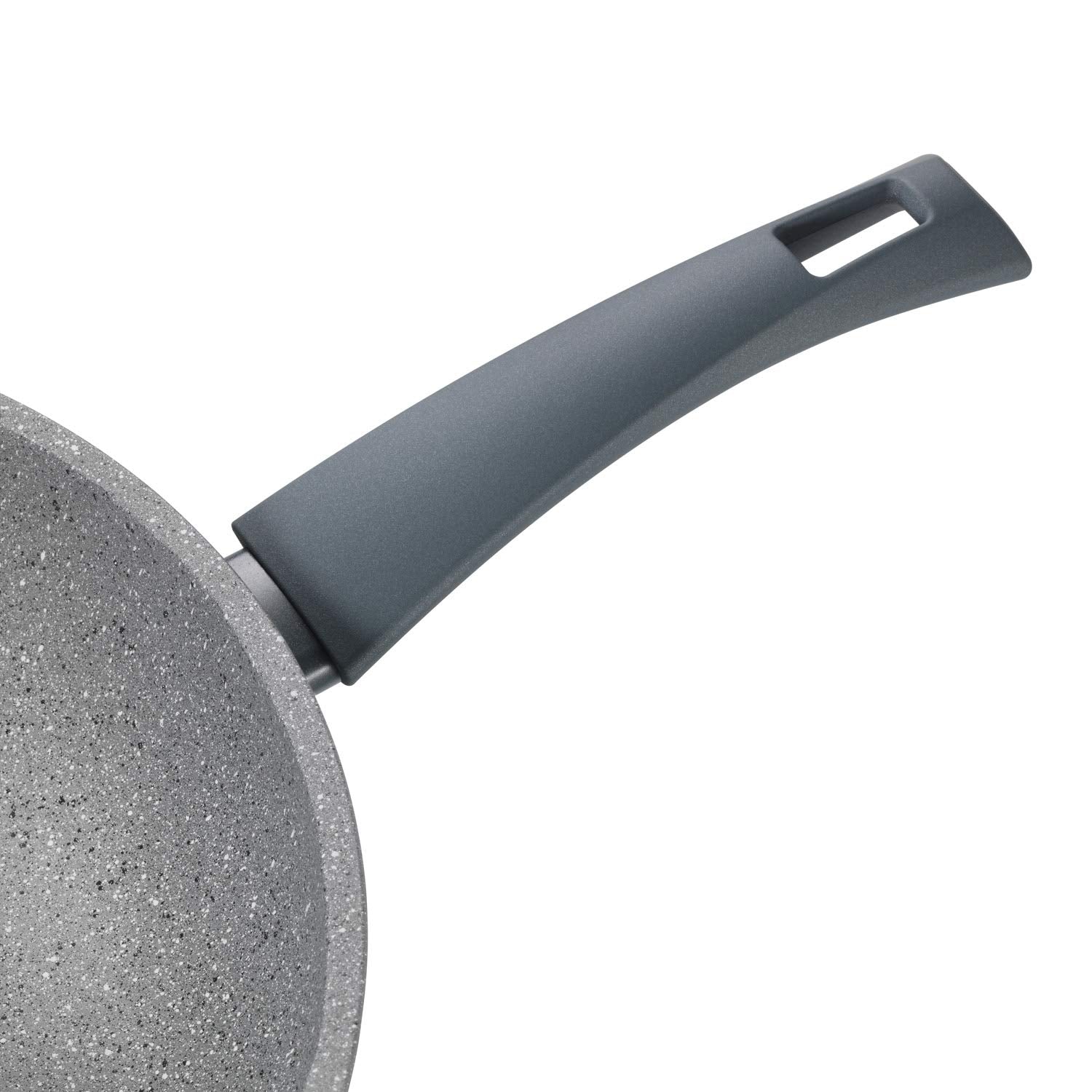 Mopita Roccia Viva 28Cm11 Non-Stick Forged Aluminum Fry Pan, Large, Grey
