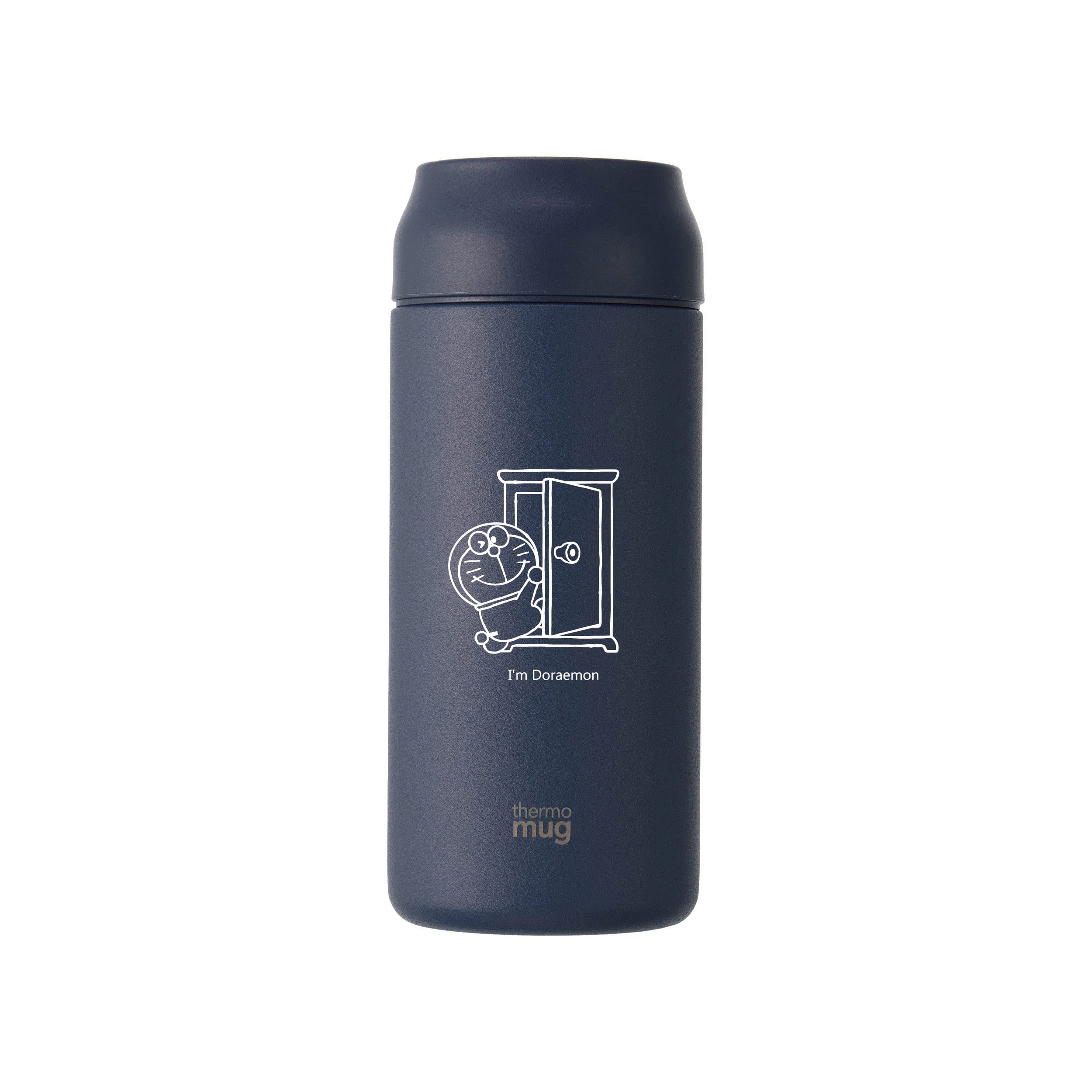 thermo mug IM Doraemon IDAL21NV ALLDAY Stainless Steel Bottle, 12.2 fl oz (360 ml), Navy, Anywhere Door