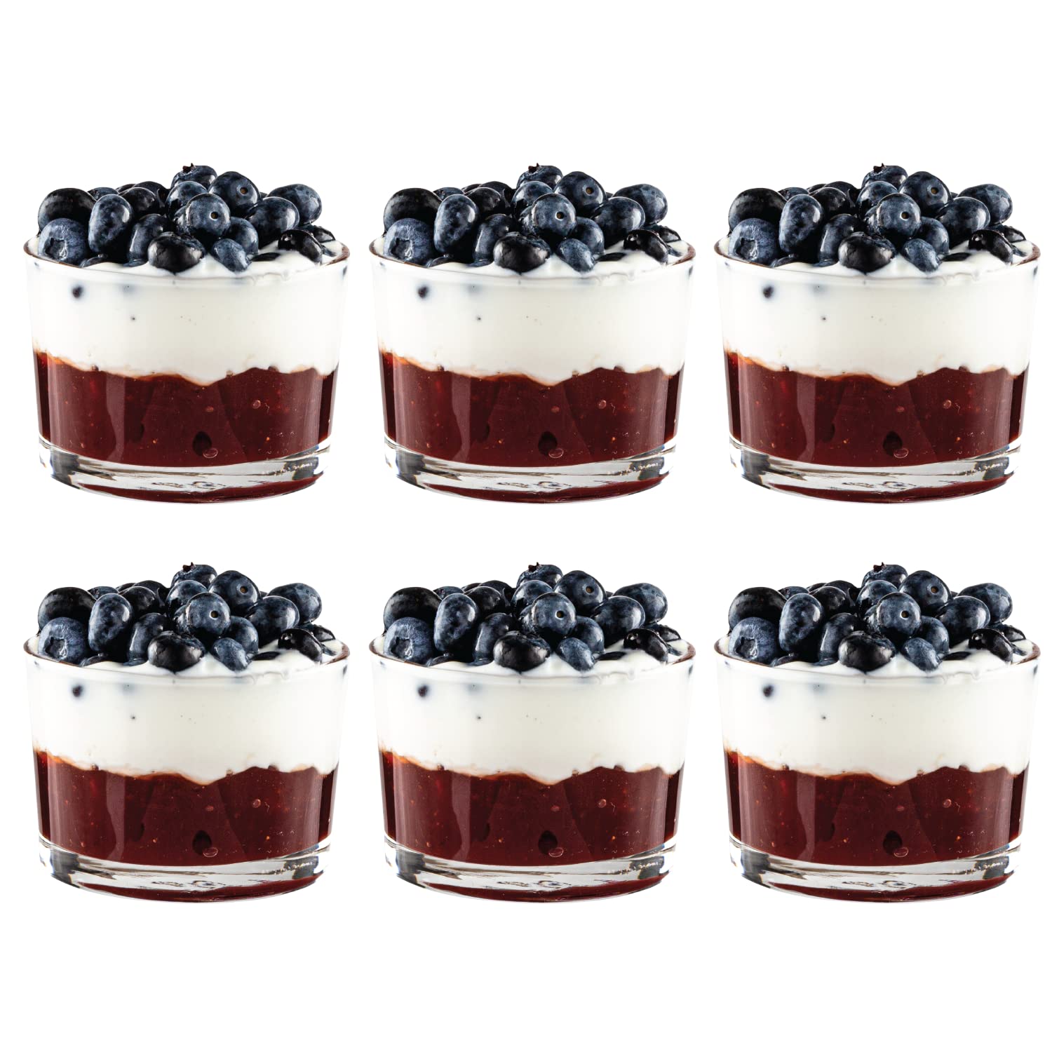 Vikko Stackable Bodega Glasses, 7 Oz Tasting Glasses, Small Glass Bowls, Glass Dessert Cups, Custard Cups, Glass Prep Bowls, Par