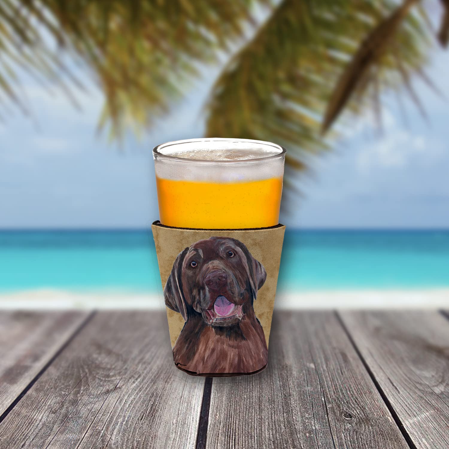 Labrador Red Solo Cup Beverage Insulator Hugger