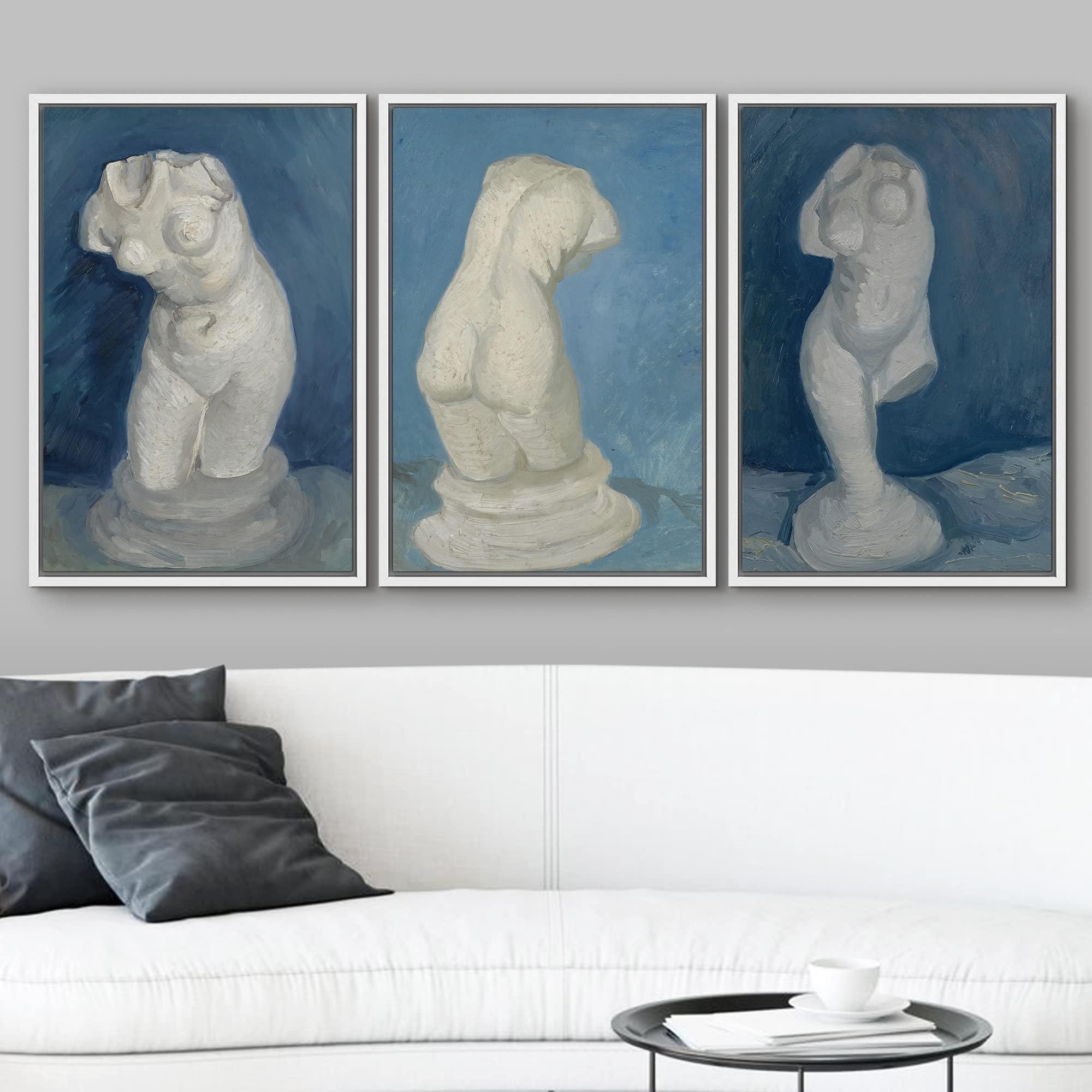 Wall26 Framed Canvas Print Wall Art Set Study Of Torso Of Venus Vincent Van Gogh Classical Illustrations Fine Art Decorative His