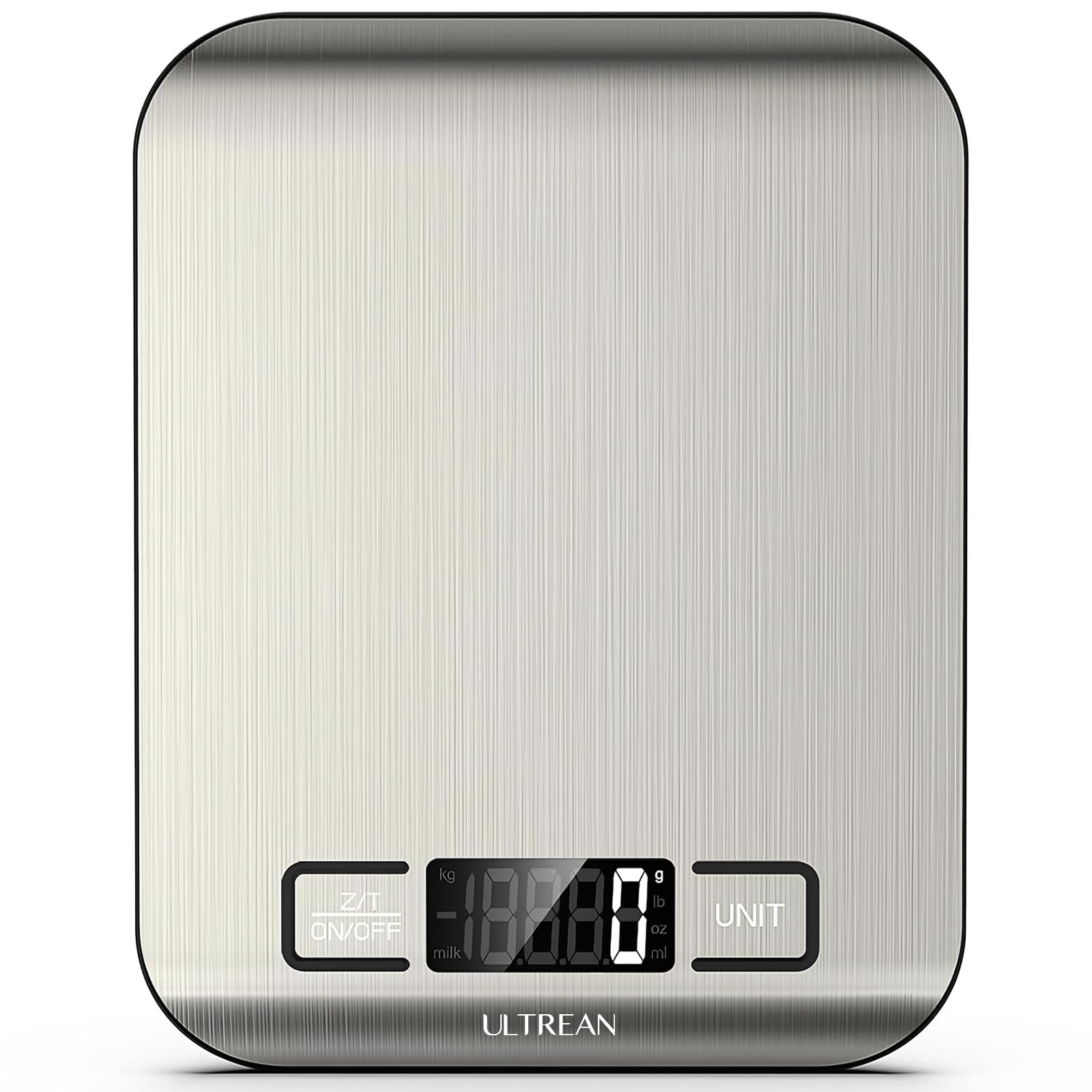 Ultrean Food Scale, 33lb Digital Kitchen Scale for Food Ounces Grams, 304 Stainless Steel, Type-C Charging and Batteries, Perfec