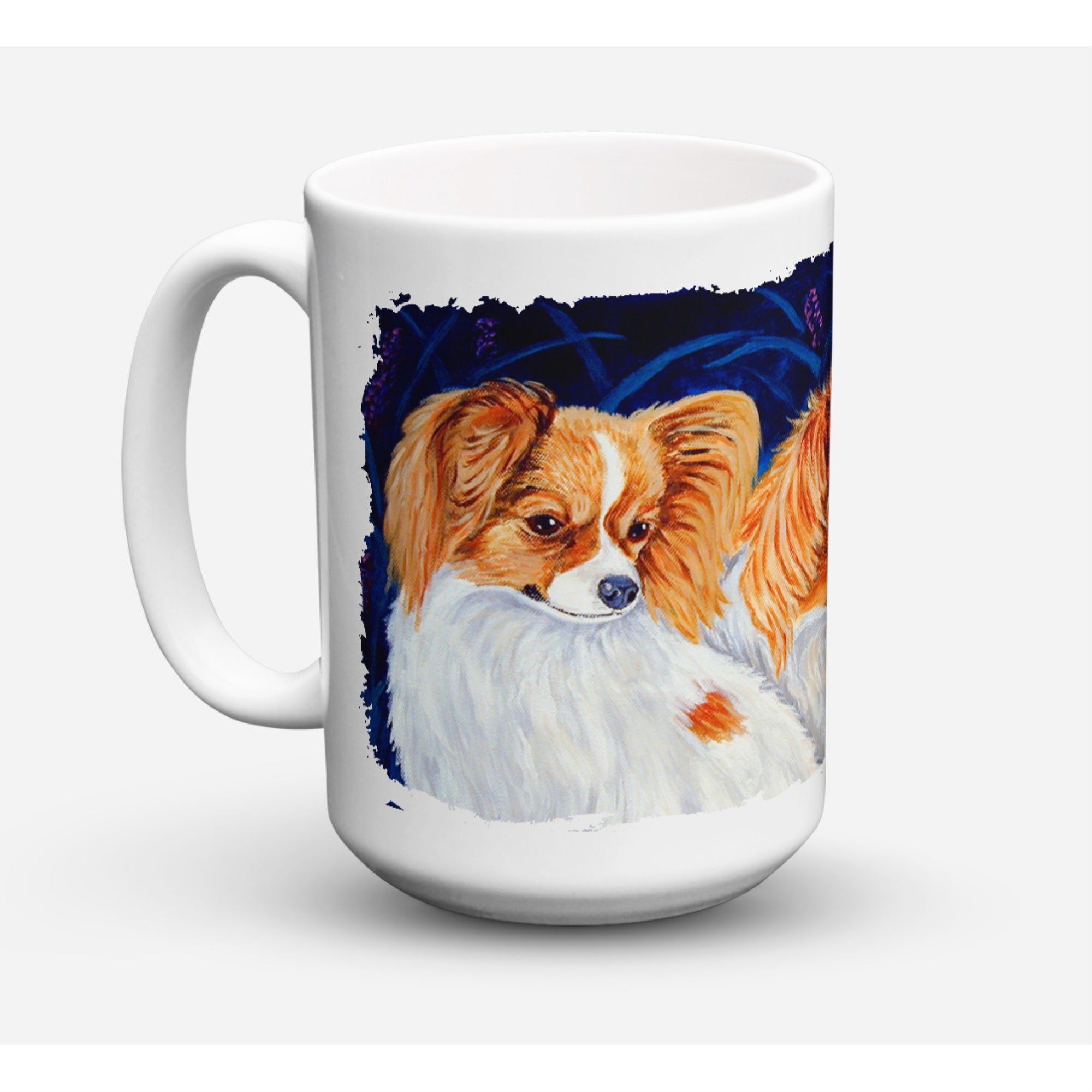 Carolines Treasures 7241CM15 Papillion Dishwasher Safe Microwavable Ceramic Coffee Mug 15 oz Multicolor