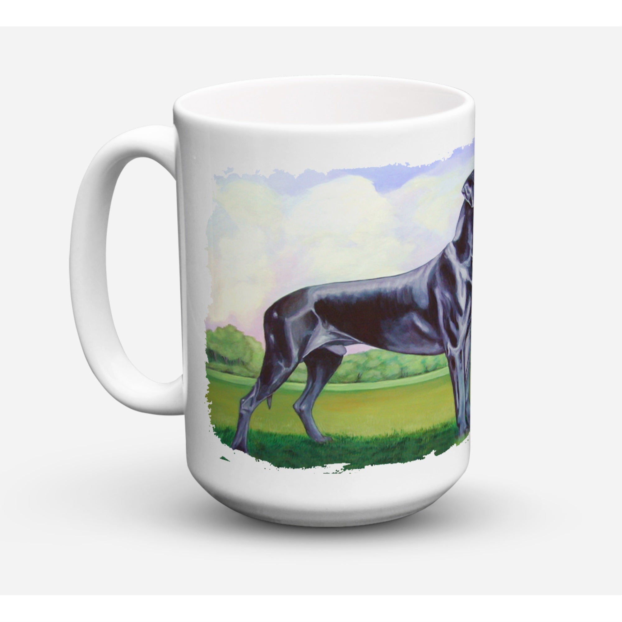 Carolines Treasures 7245CM15 Great Dane Dishwasher Safe Microwavable Ceramic Coffee Mug 15 oz Multicolor