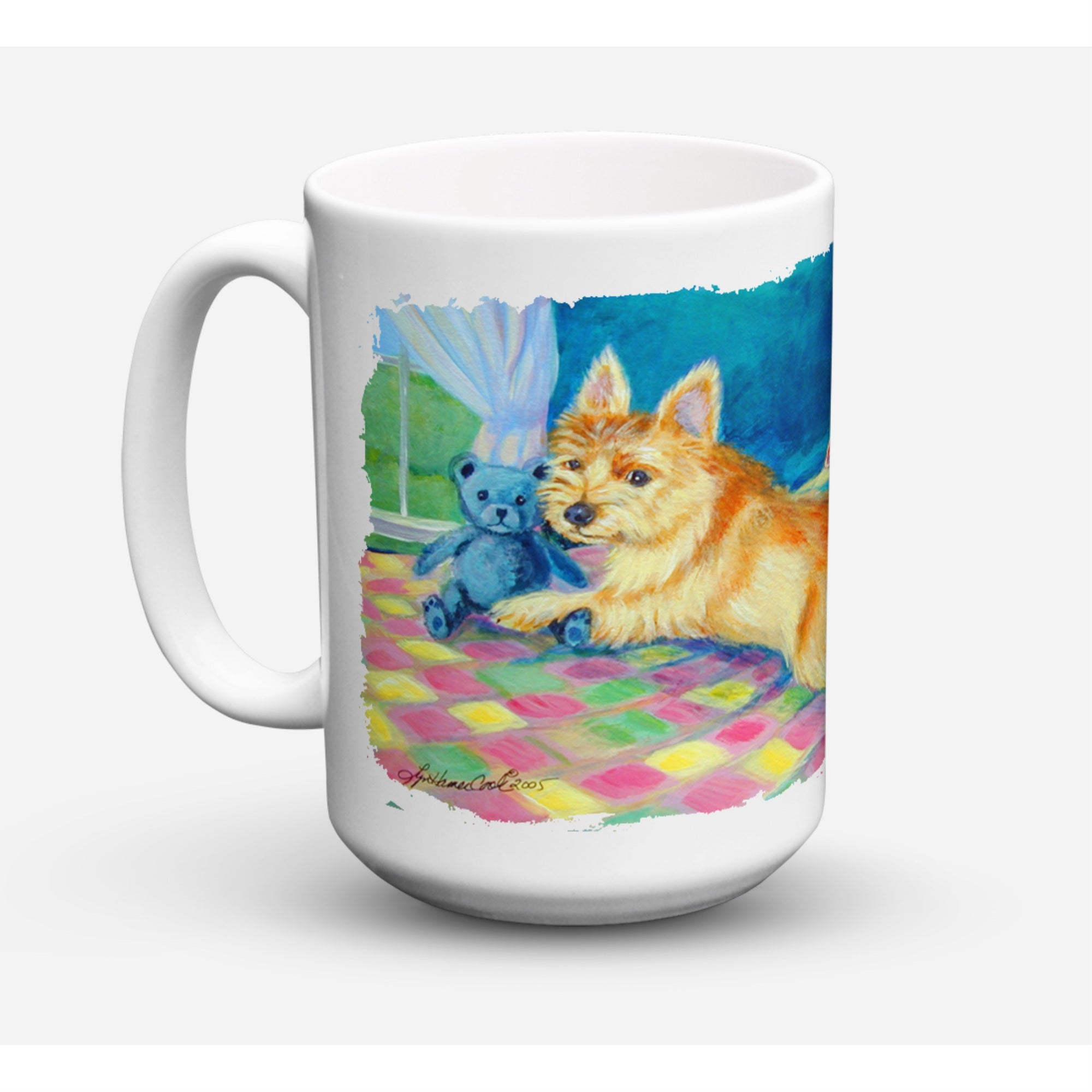 Carolines Treasures 7275CM15 Norwich Dishwasher Safe Microwavable Ceramic Coffee Mug 15 oz Multicolor