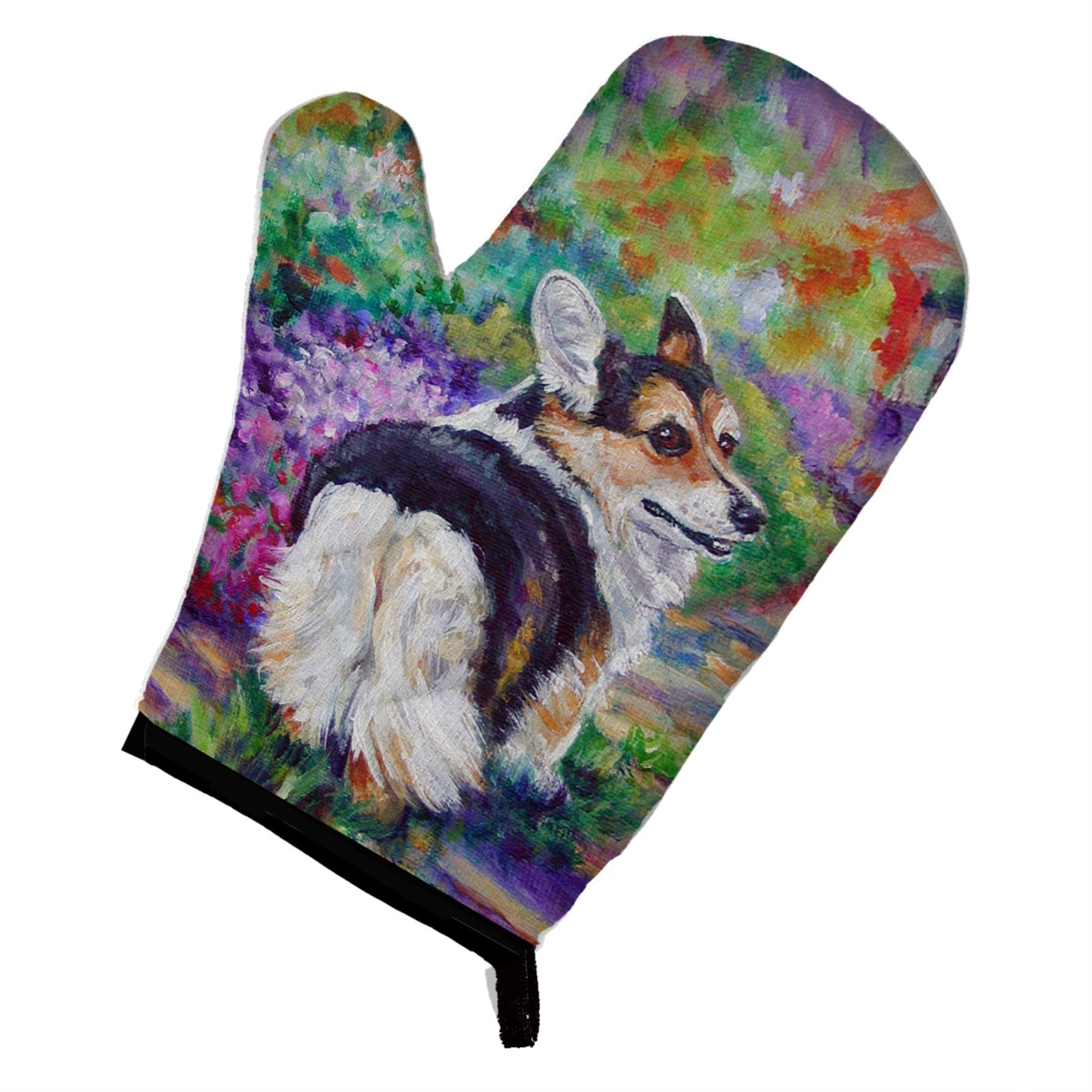 'Caroline'S Treasures 7297Ovmt Corgi Garden Path Oven Mitt, 12'''' By 8.5'''', Multicolor''