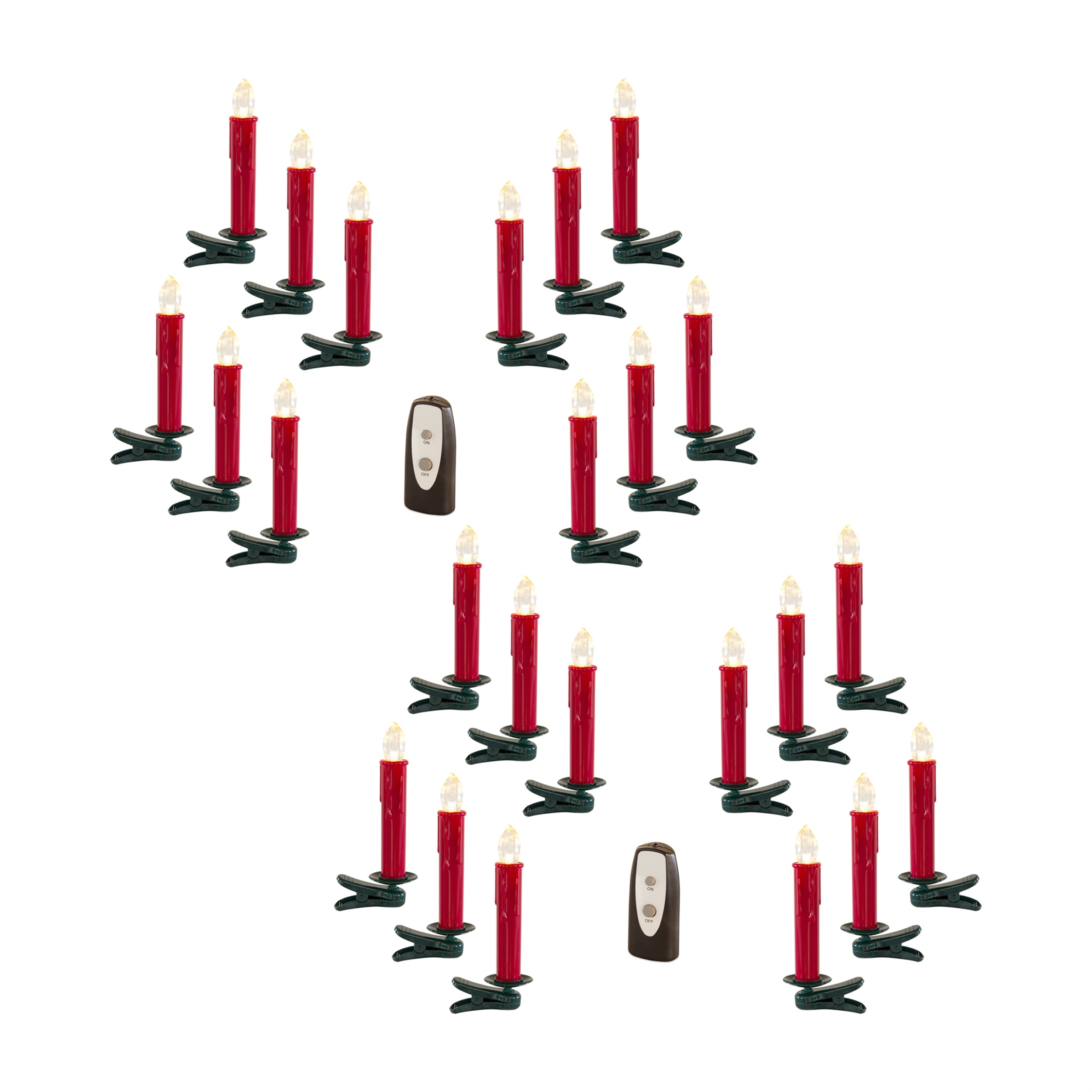 LED Clip On Taper Candle (Set of 24)