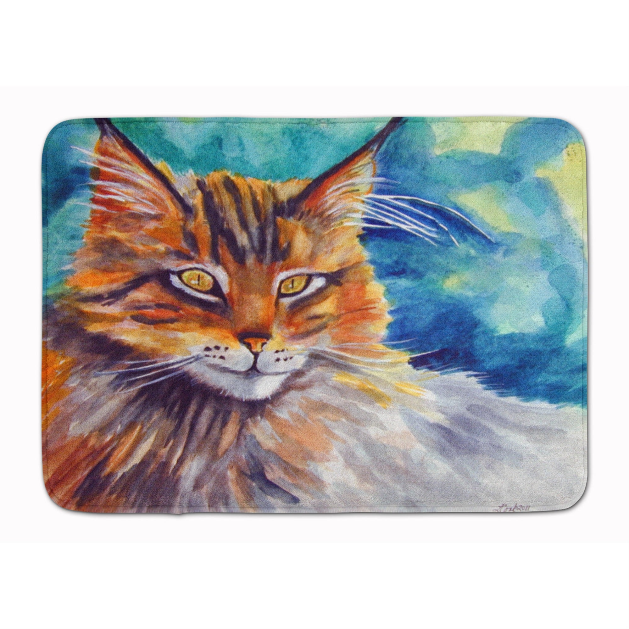 Carolines Treasures Maine Coon Cat Watching you Floor Mat, 19 x 27, Multicolor