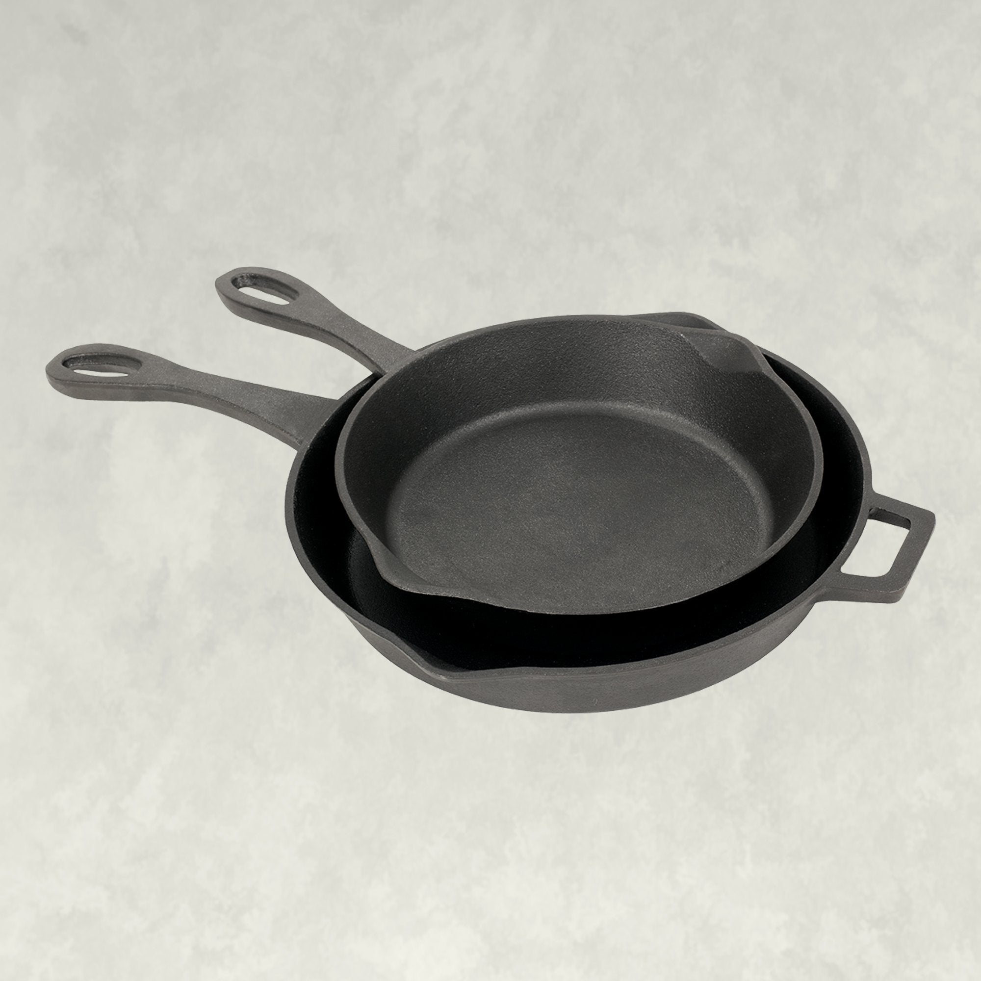 Bayou Classic 2-Pc Cast Iron Skillet Set - 10-In, 12-In