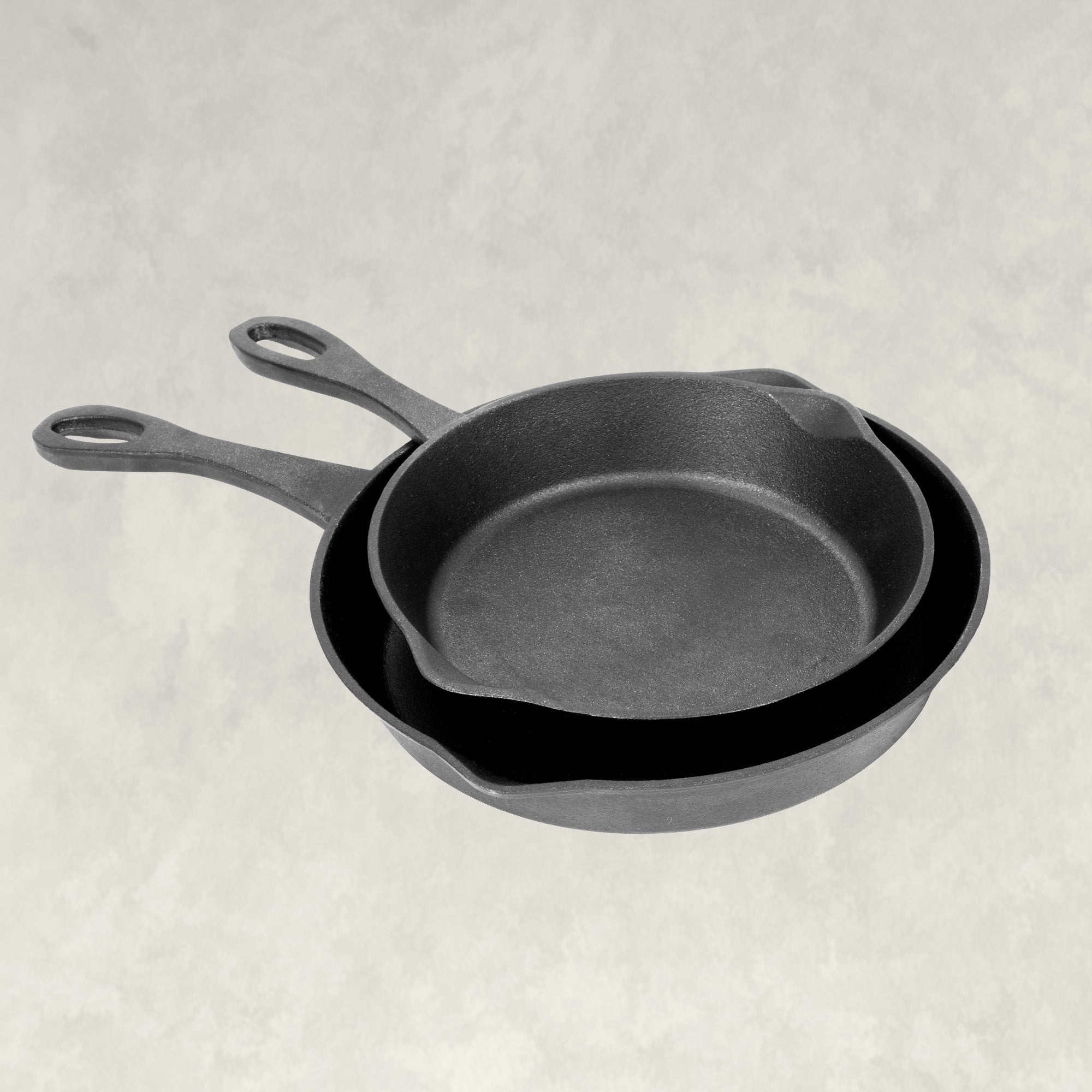 Bayou Classic 2-Pc Cast Iron Skillet Set - 8-In, 10-In