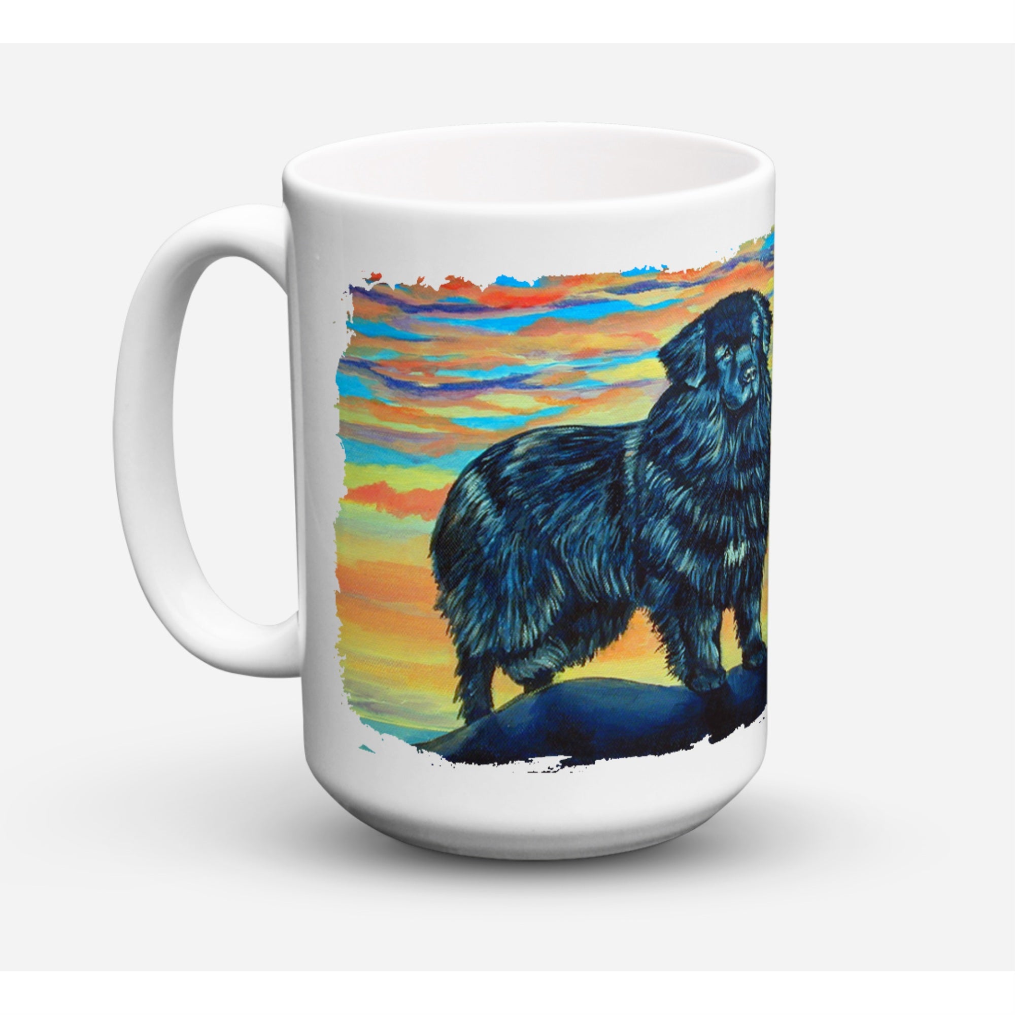 Carolines Treasures 7518CM15 Newfoundland Dishwasher Safe Microwavable Ceramic Coffee Mug 15 oz Multicolor