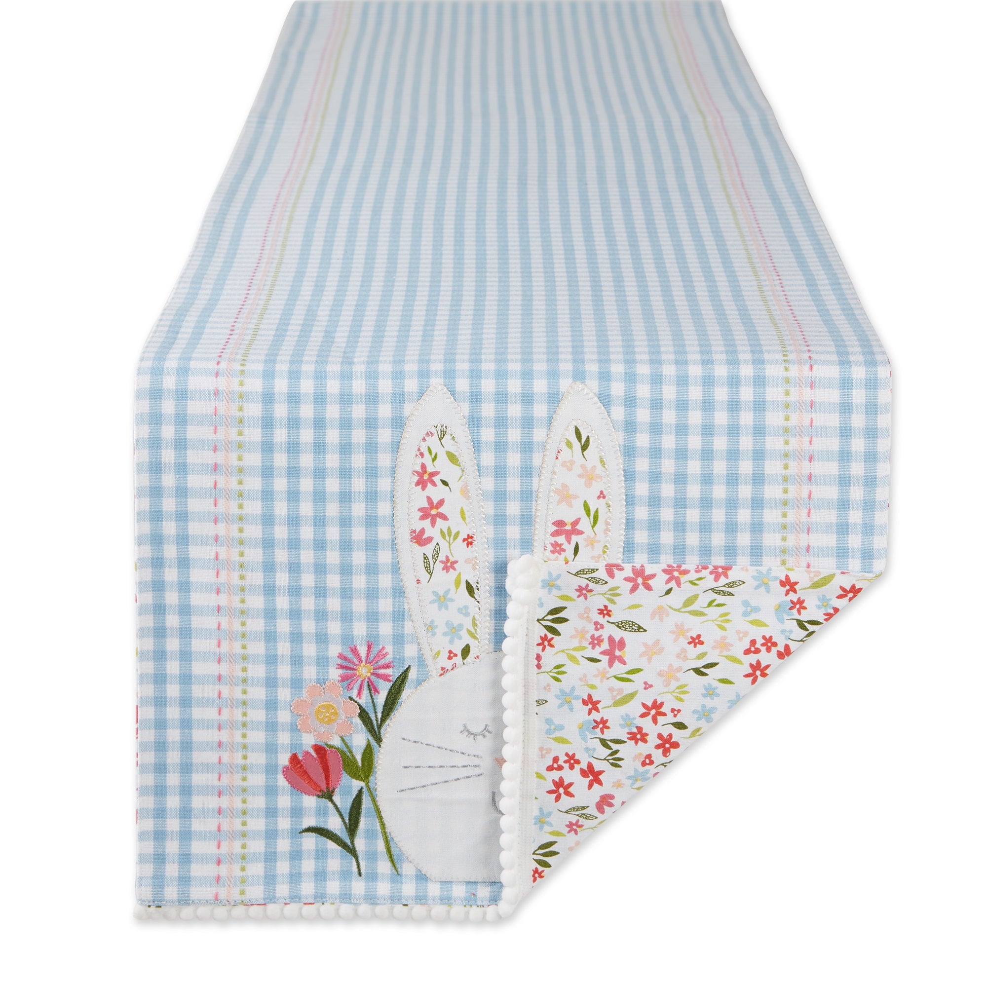 Dii Happy Bunny Reversible Table Runner