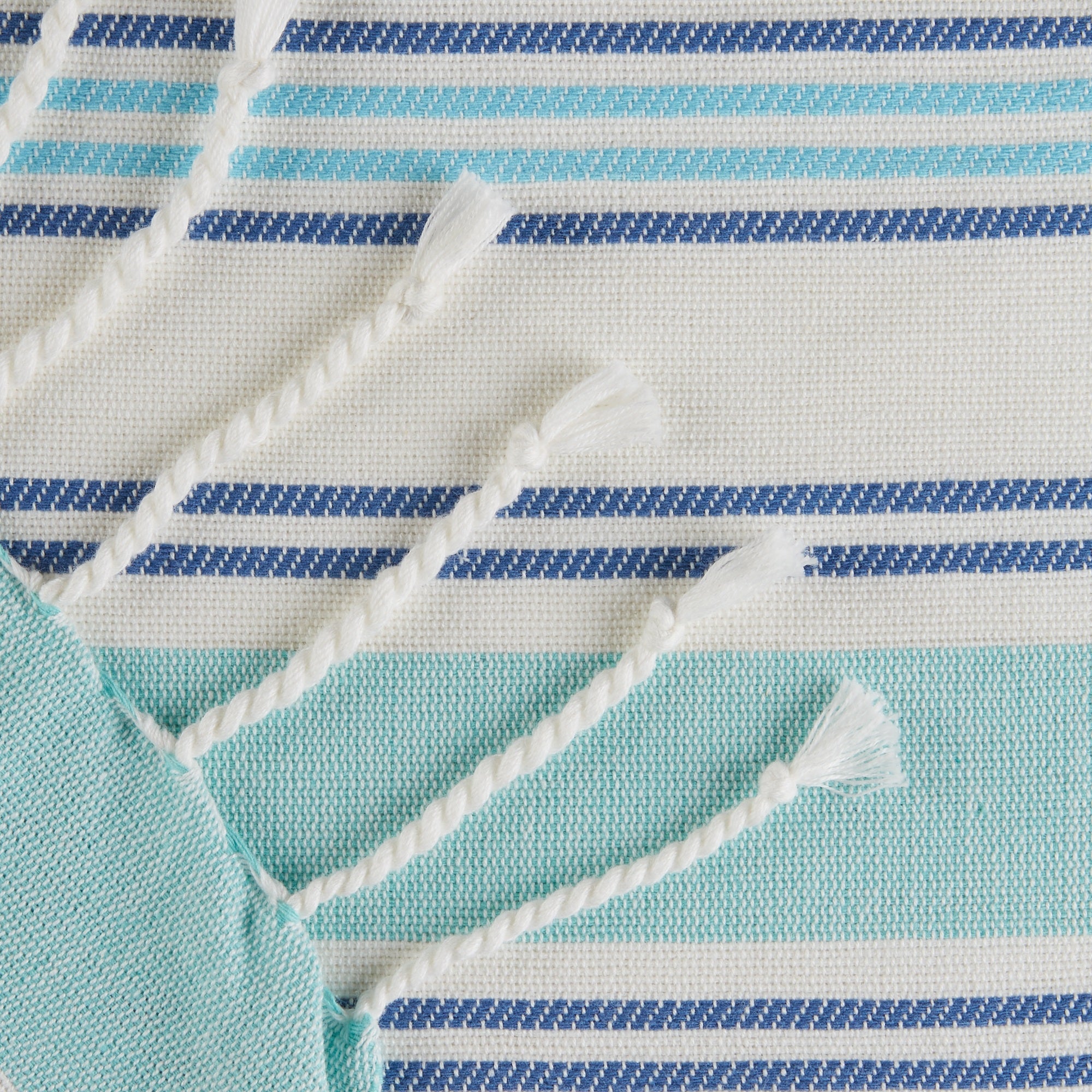 DII Tidal Stripe Fouta Table Runner 14x72