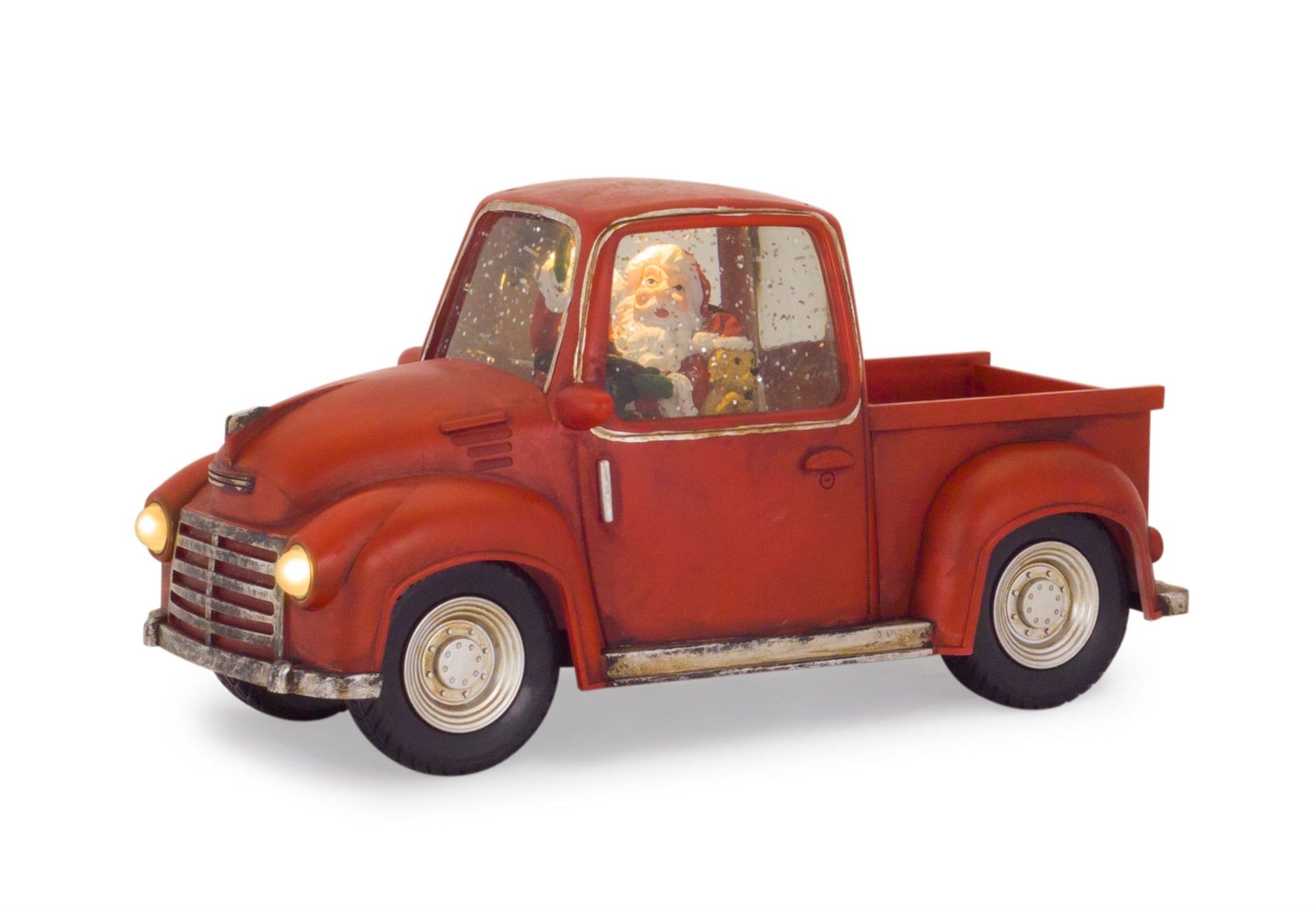 Truck Snow Globe W/ Santa