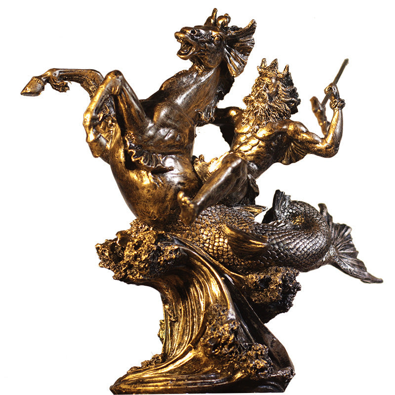 Vintage Greek Mythology Warrior Crafts  Sculpture