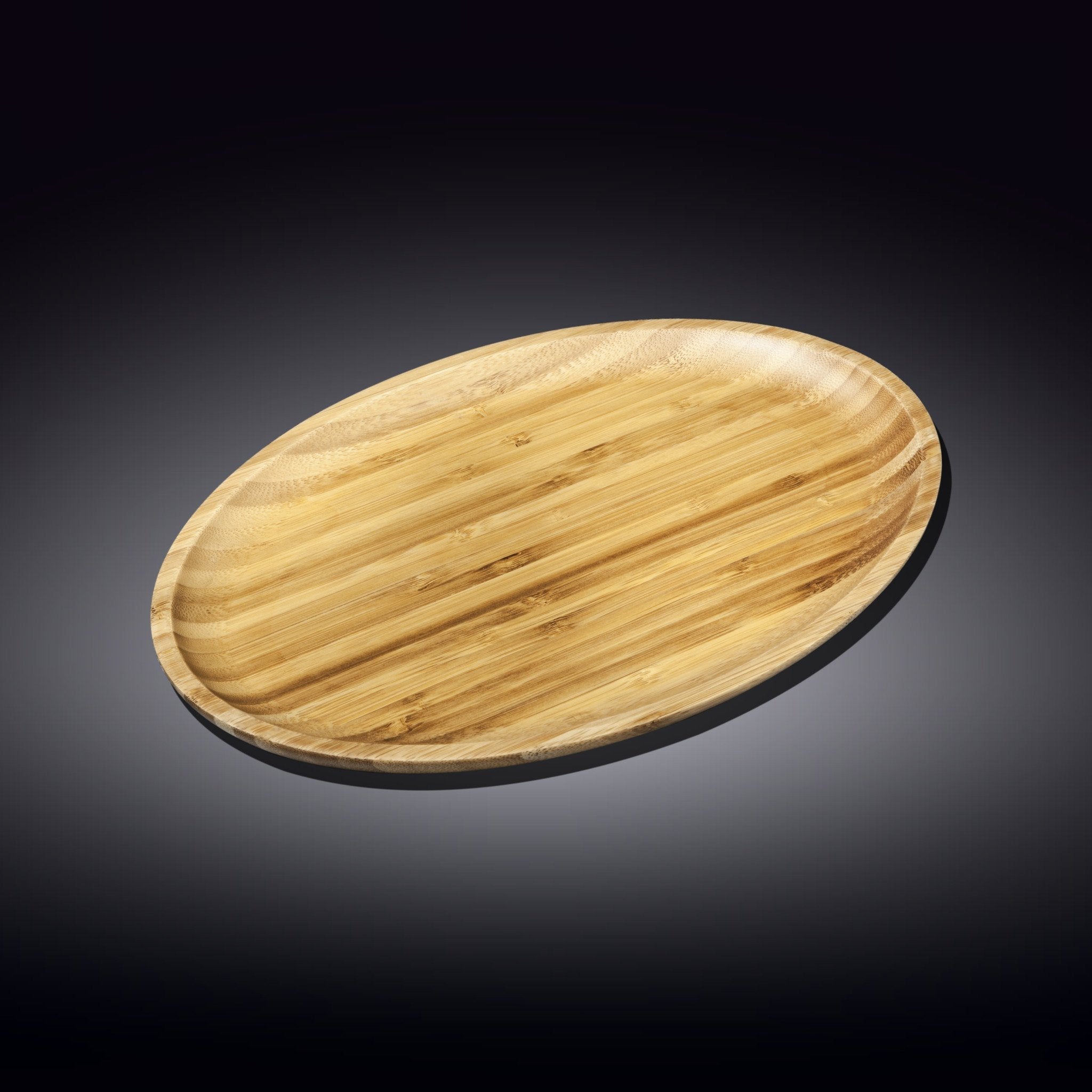 Bamboo Oval Platter 12" inch X 8" inch |For Appetizers / Barbecue / Burger Sliders