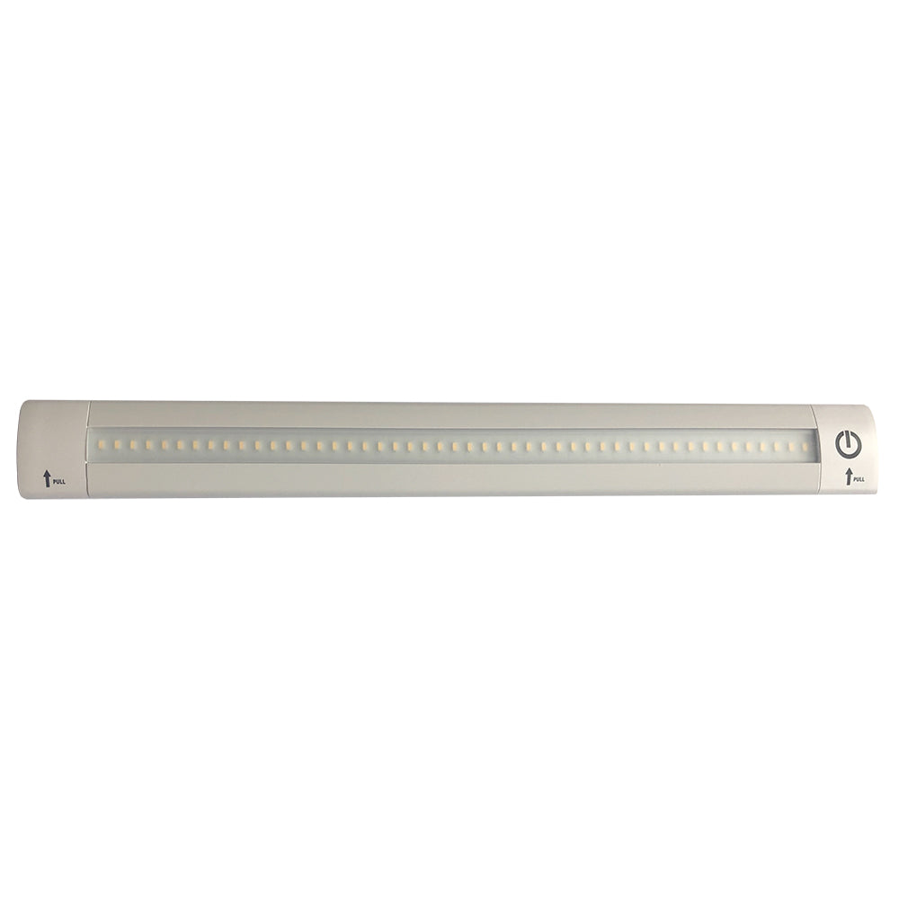 Lunasea 12 Adjustable Linear LED Light w/Built-In Touch Dimmer Switch - Cool White