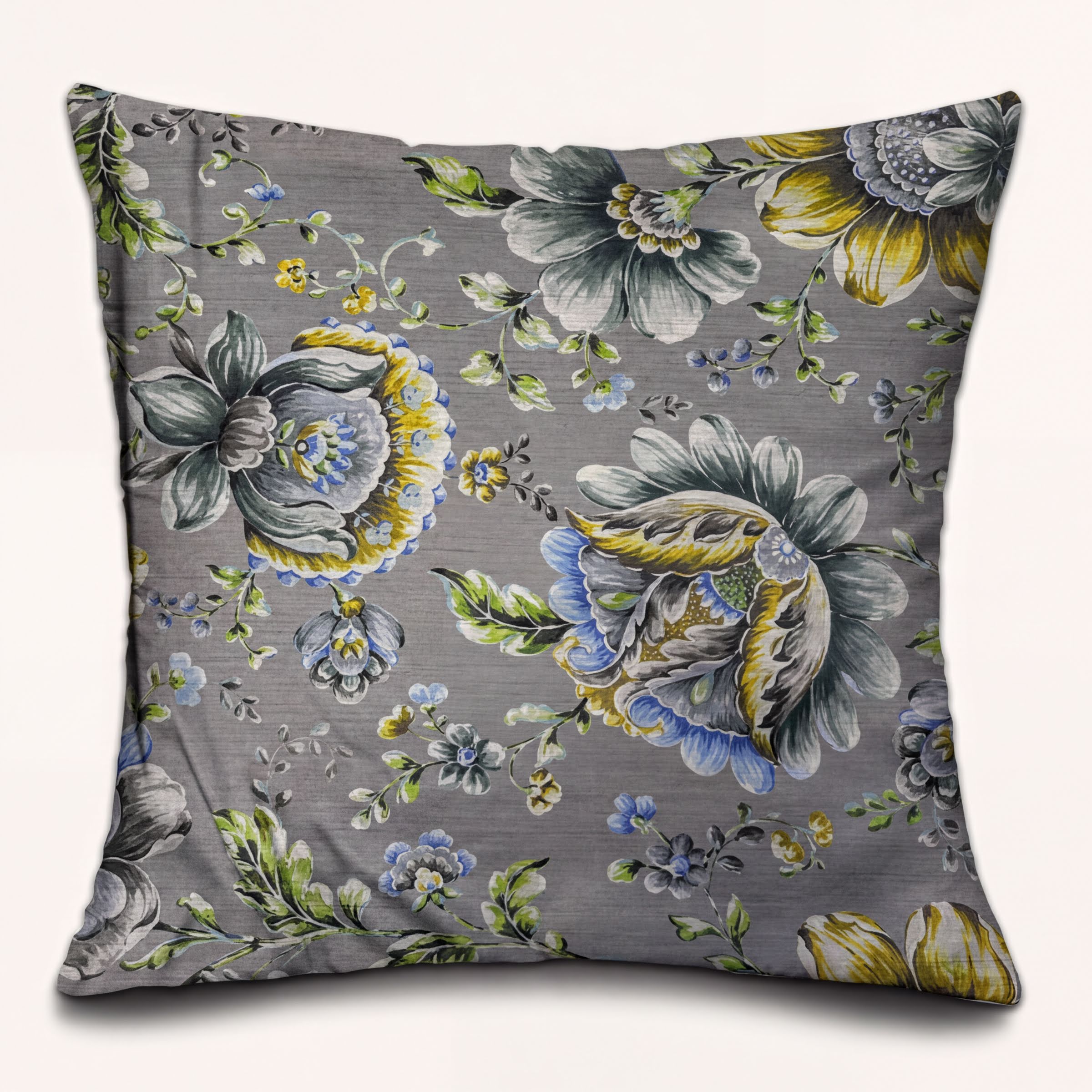 Floral Throw Pillow Covers - 20 x 20 Inches | Printed Cushion Covers, Soft Fabric