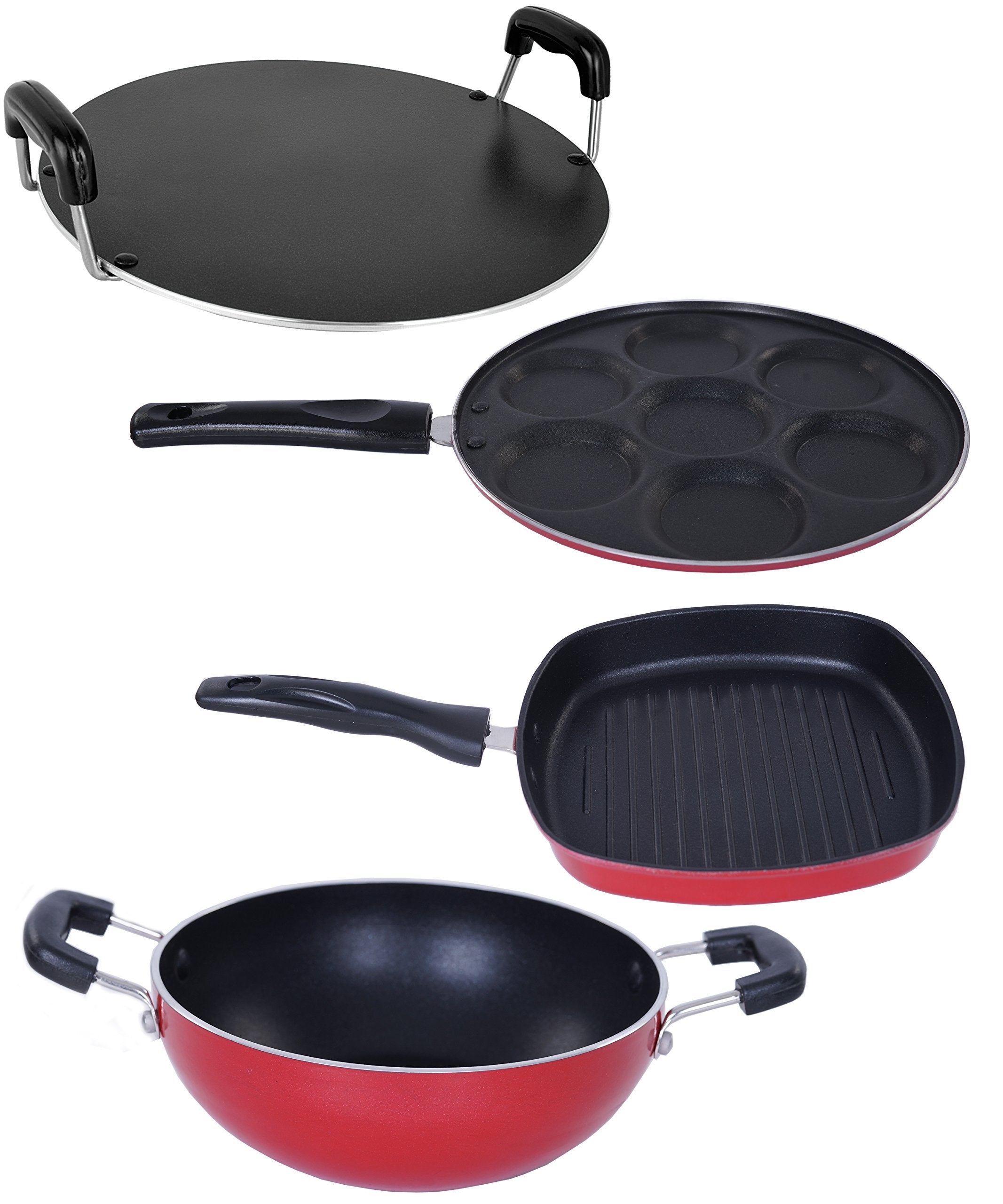 Nirlon NonStick Mini Kitchen Cooking Item Set, 4 Piece