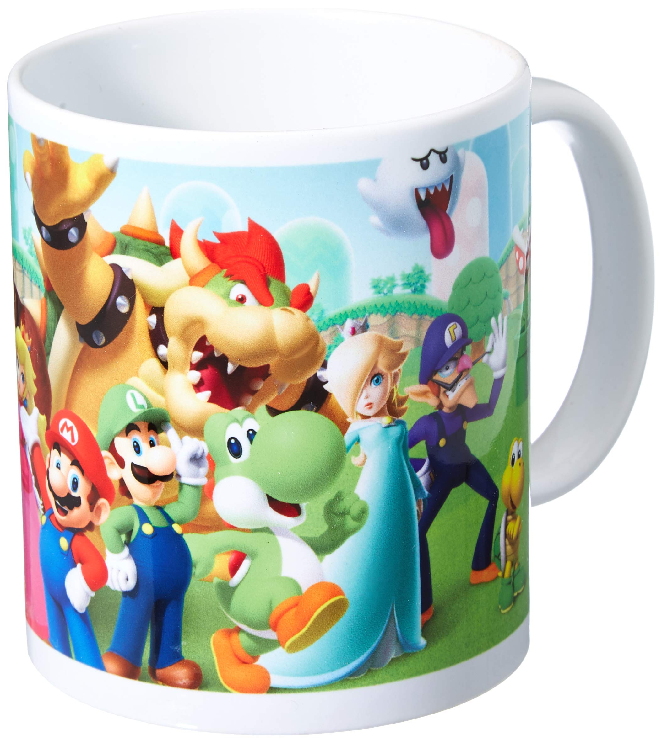 Pyramid Super Mario Mushroom Kingdom Ceramic Mug, Porcelain, Multi-Colour