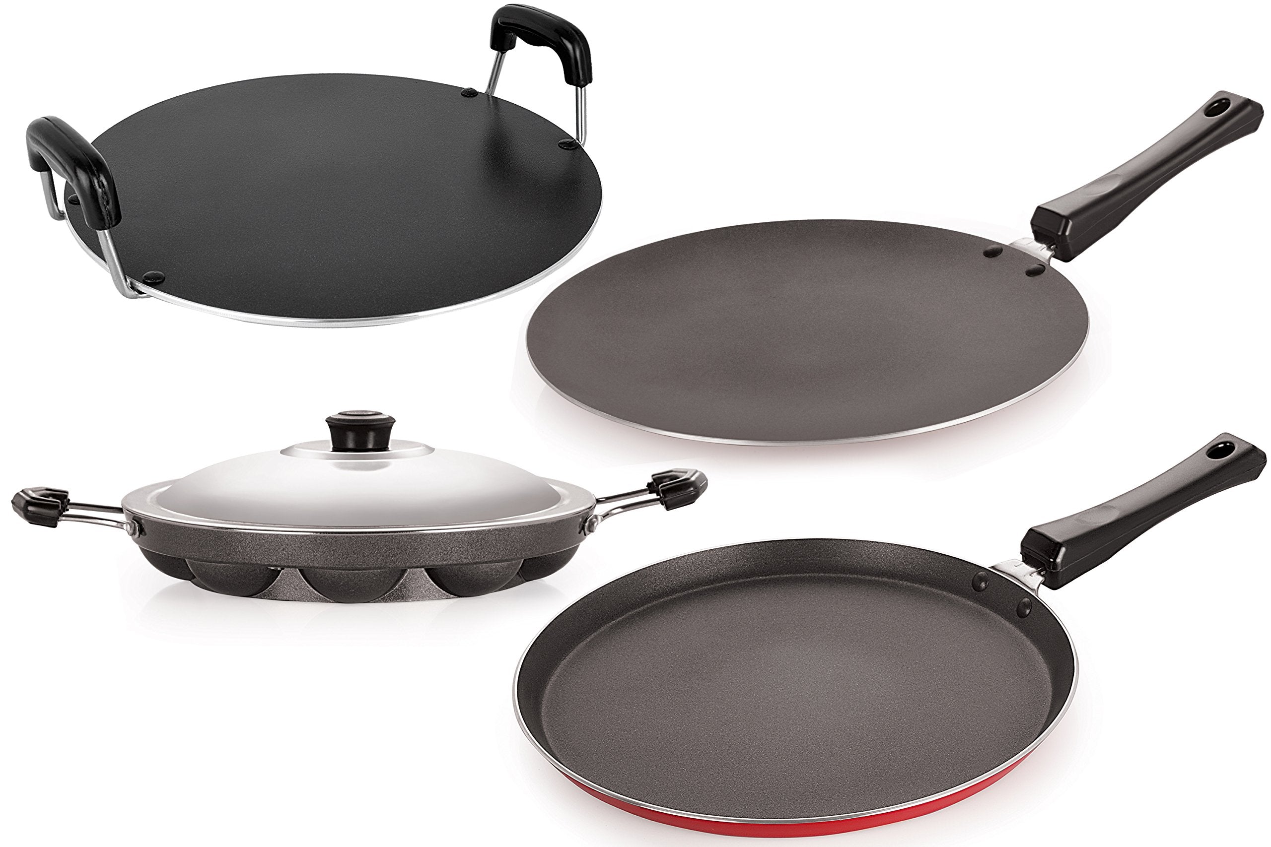 Nirlon NonStick Heat Resistance Gas Compatible Kitchenware Combo Gift Set Offer, Bakelite Handle