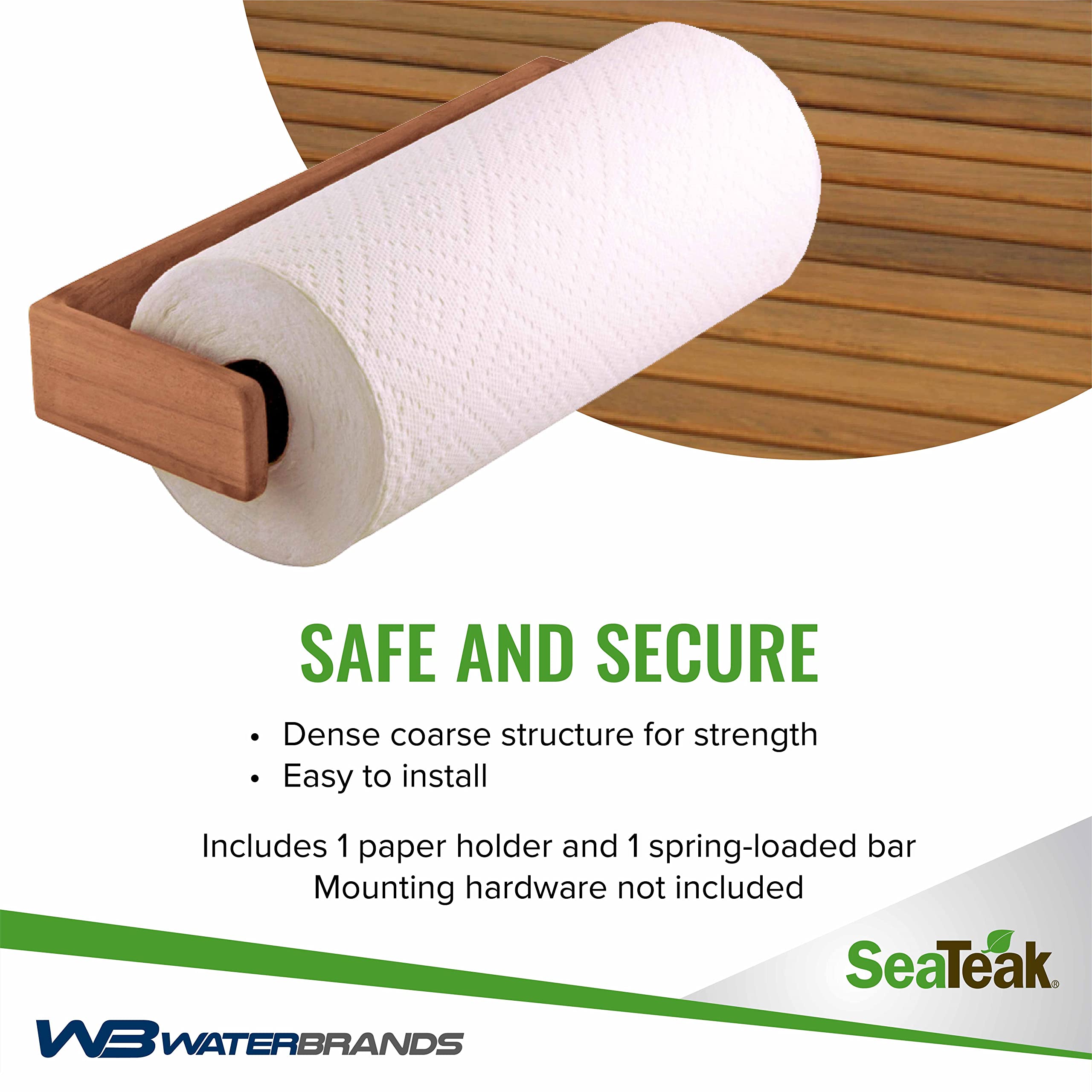 Whitecap Teak Wall-Mount Paper Towel Holder