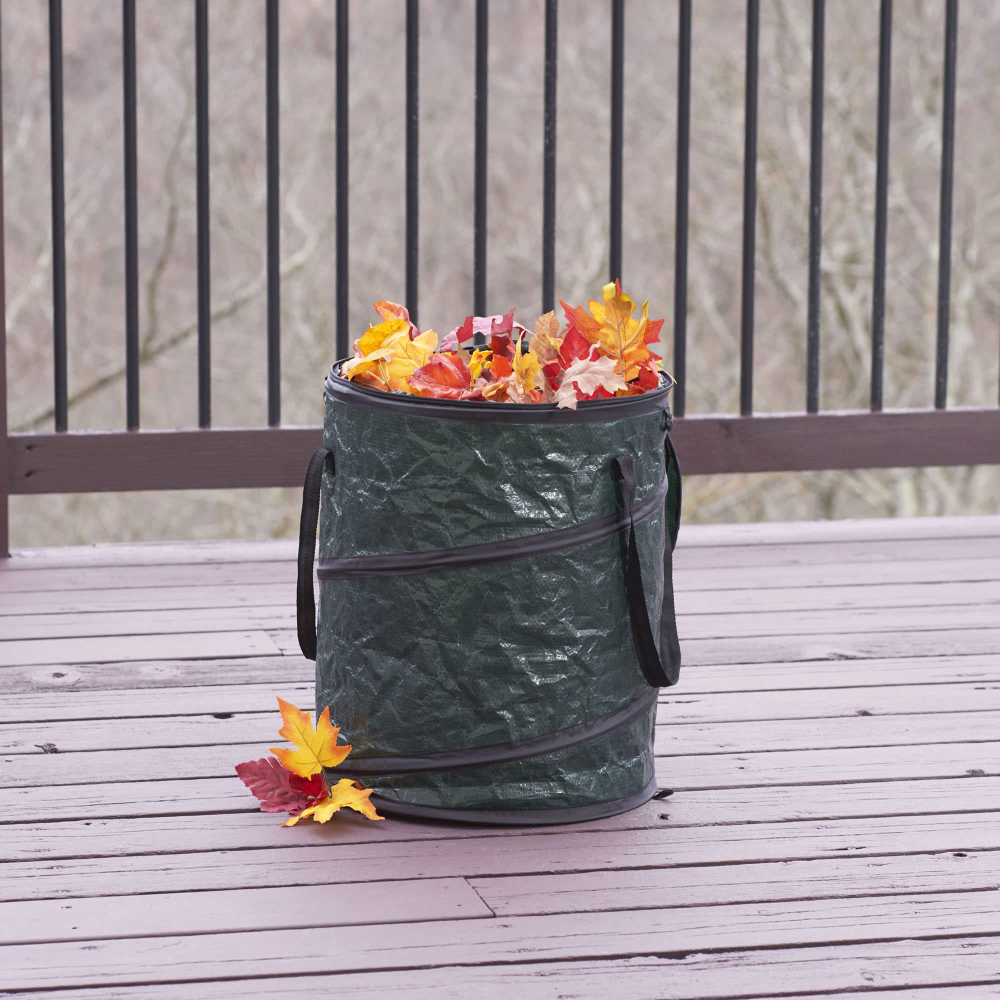 Household Essentials Pop Up Hamper, Pop Up Camping Trash Can, Great For Outdoor Or Indoor Use, Portable And Collapsible With Zip