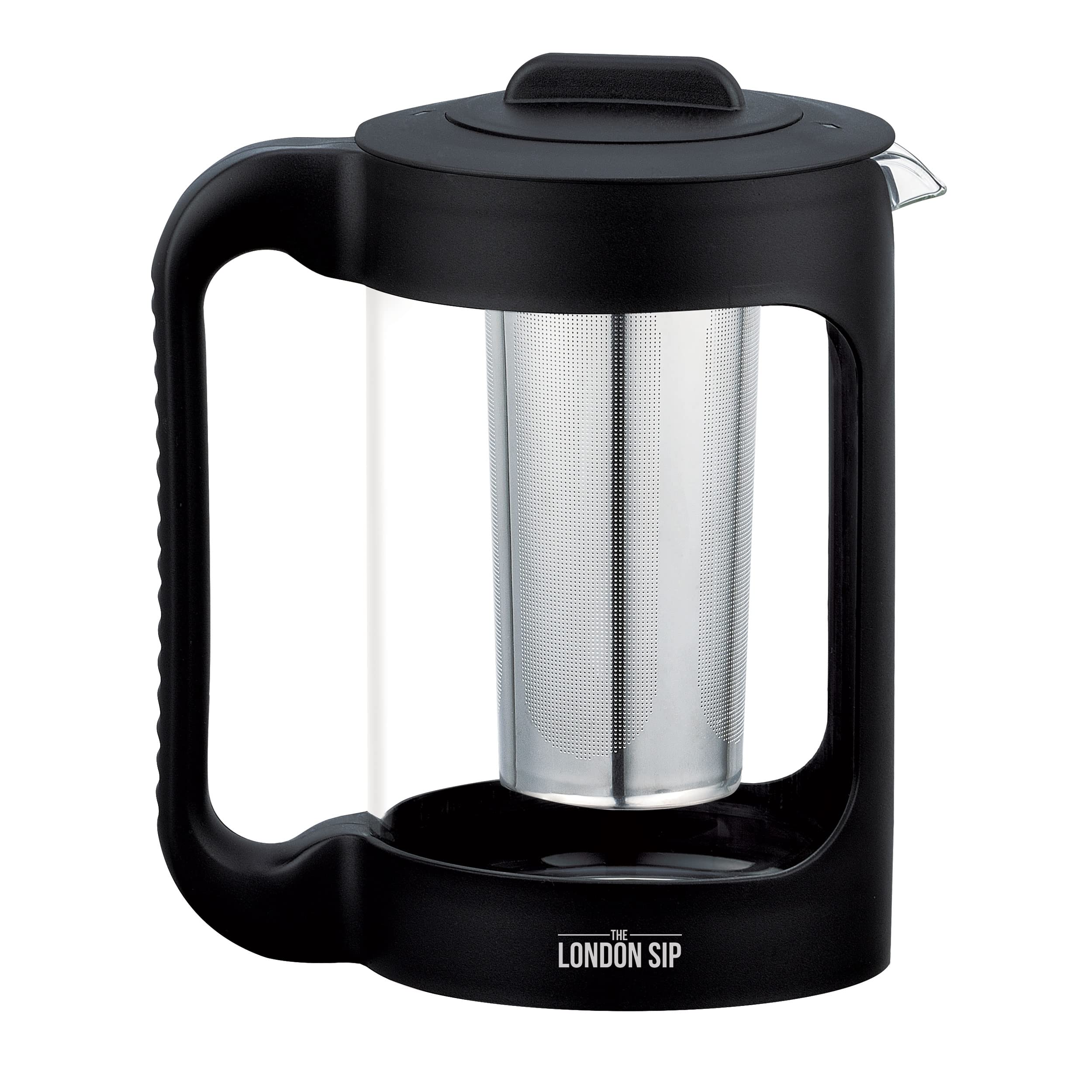 The London Sip Cold Brew Coffee Maker, 1500ml Cold Brew Pitcher with 304 Stainless Steel Filter, Borosilicate Glass Iced Coffee 