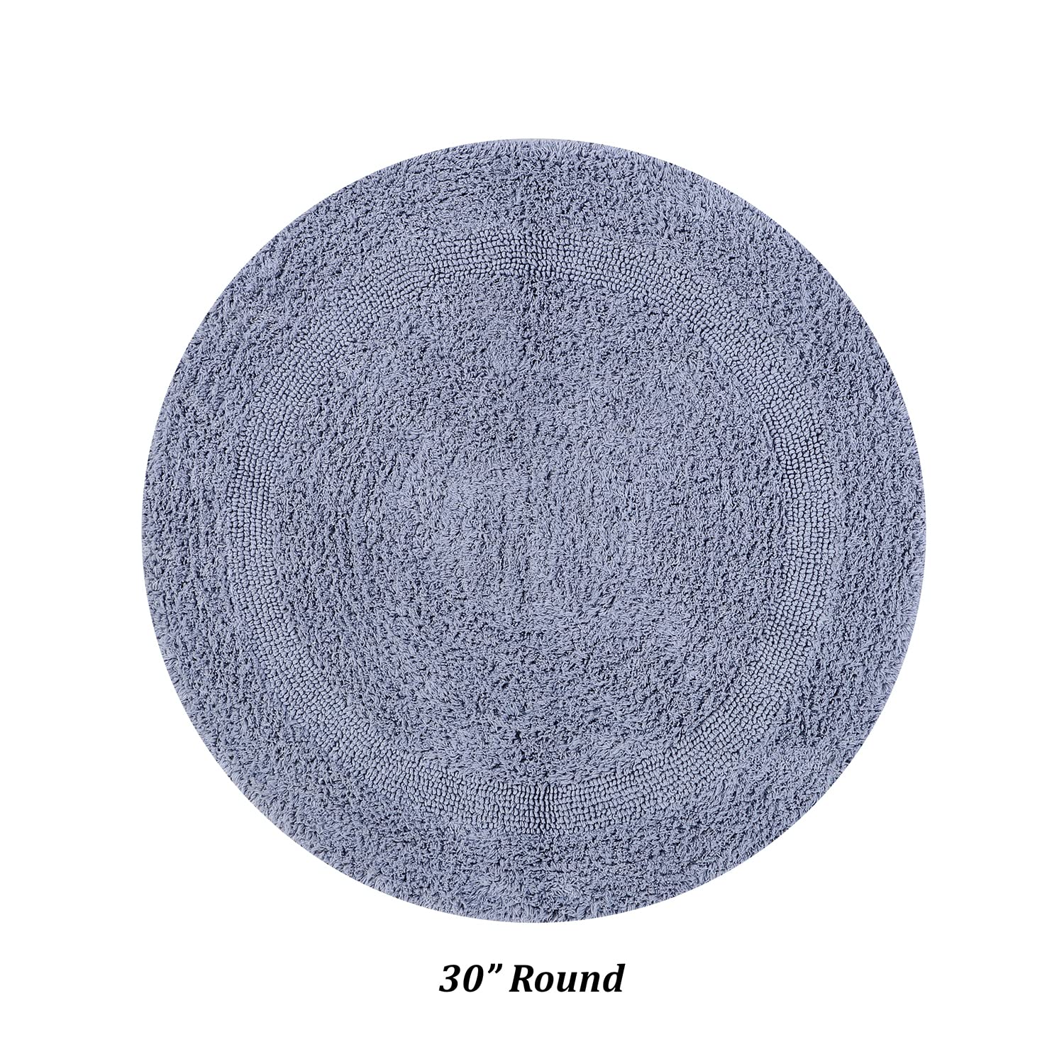 Better Trends 100% Cotton Lux Collection Bath Mats, Silver - Tufted, Absorbent Reversible Bath Mat, Machine Washable, Quick-Dry,