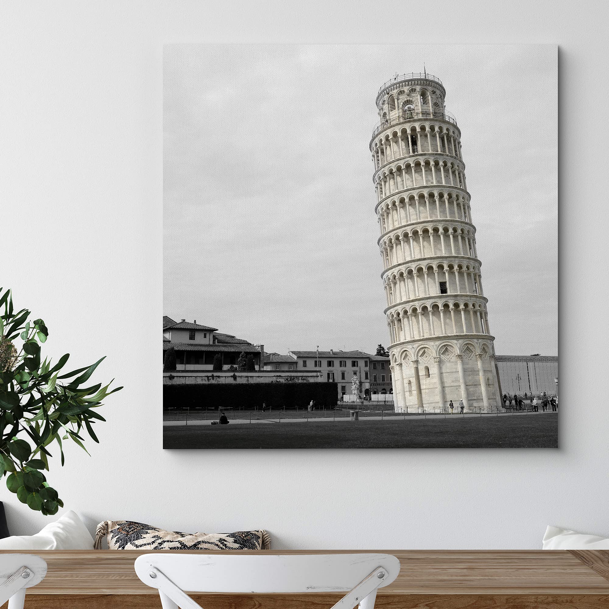 Wall26 Canvas Print Wall Art Pop Of Color Leaning Tower Of Pisa Architecture & Maps Cities Photography Realism Chic Scenic Relax