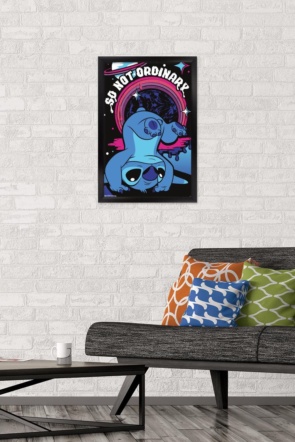 Trends International Disney Lilo And Stitch - Ordinary Wall Poster, 14.725'' X 22.375'', Black Framed Version