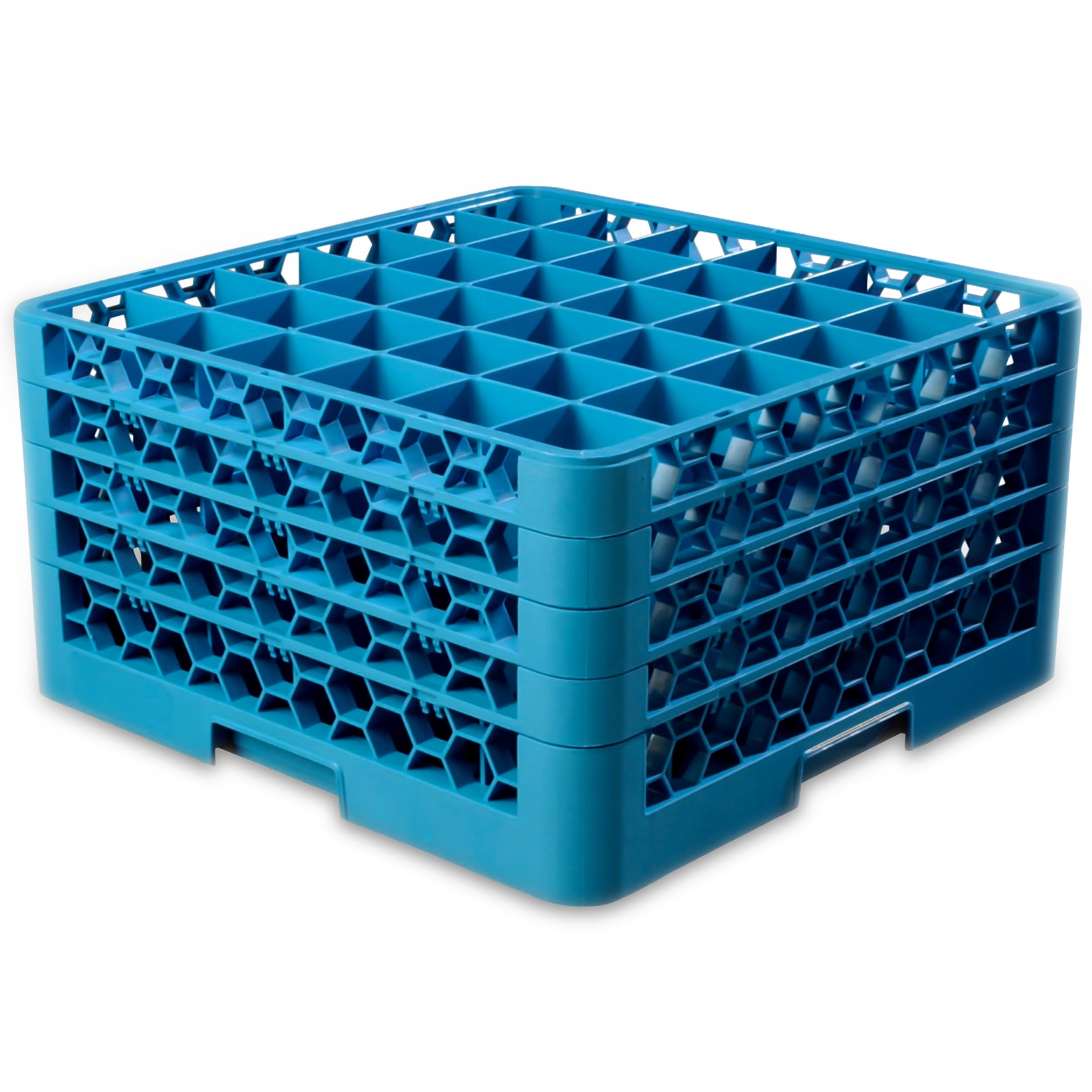 Carlisle FoodService Products RG36-414 OptiClean 36-Compartment Glass Rack w/ 4 Extenders, Polypropylene, 20.88 Length, 20.88 Wi