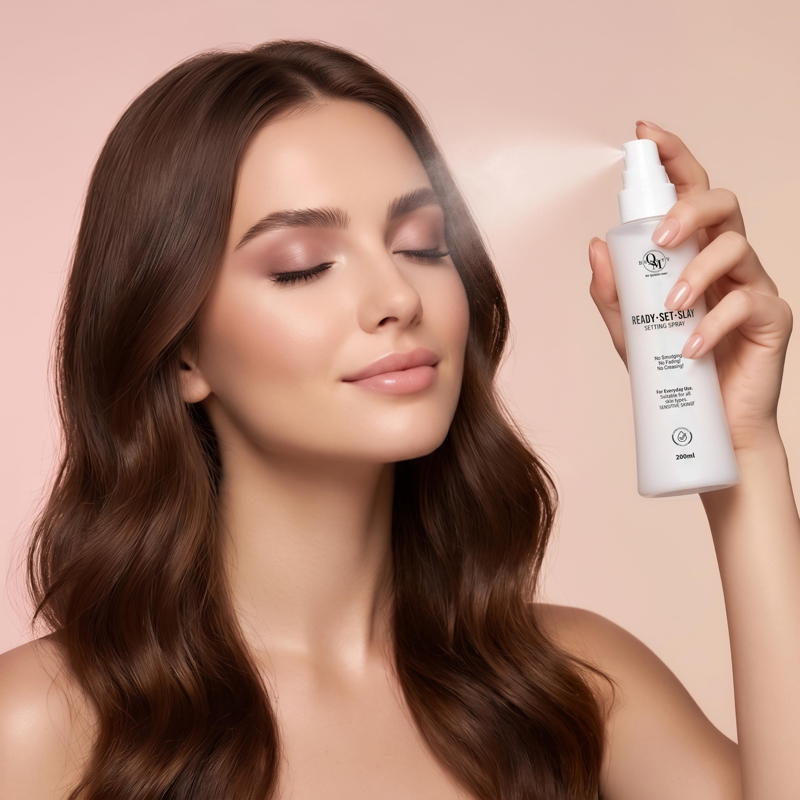 House Of Que May ReadySetSlay Setting Spray, Setting Mist, Makeup Fixing SprayAll Day Wear, Water Proof & Flawless Matte Sett
