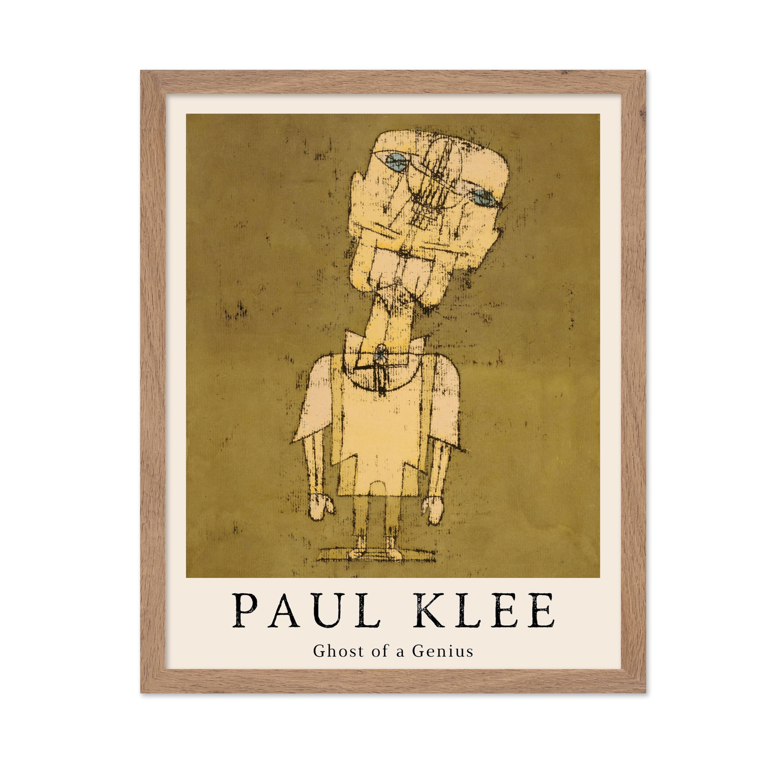 Poster Master Vintage Paul Klee Poster - Retro Ghost of a Genius Print - Surrealism Art - Minimal Gift for Him, Her, Men, Women 