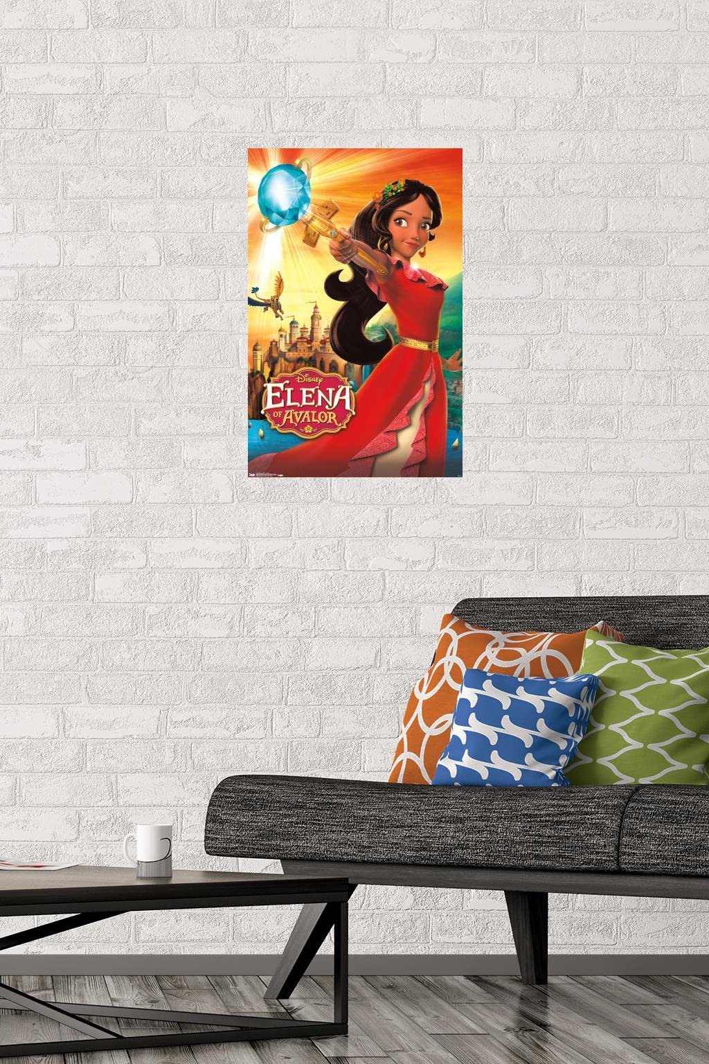 Trends International Disney Elena Of Avalor - One Sheet Wall Poster, 14.725'' X 22.375'', Premium Poster & Mount Bundle