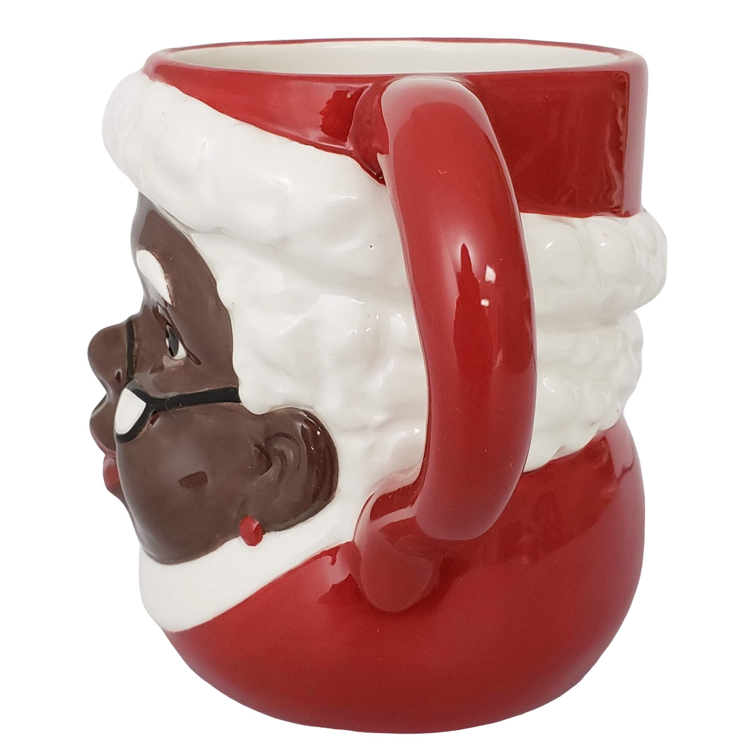 Boutique Africa African American Mrs. Santa Claus Ceramic Mug (16 Ounce)